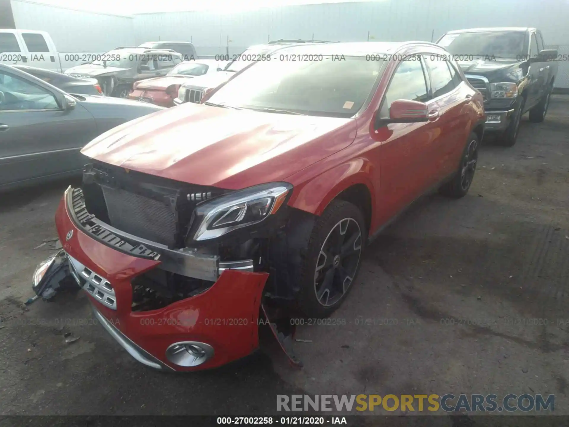 2 Photograph of a damaged car WDCTG4EB9KJ579037 MERCEDES-BENZ GLA 2019