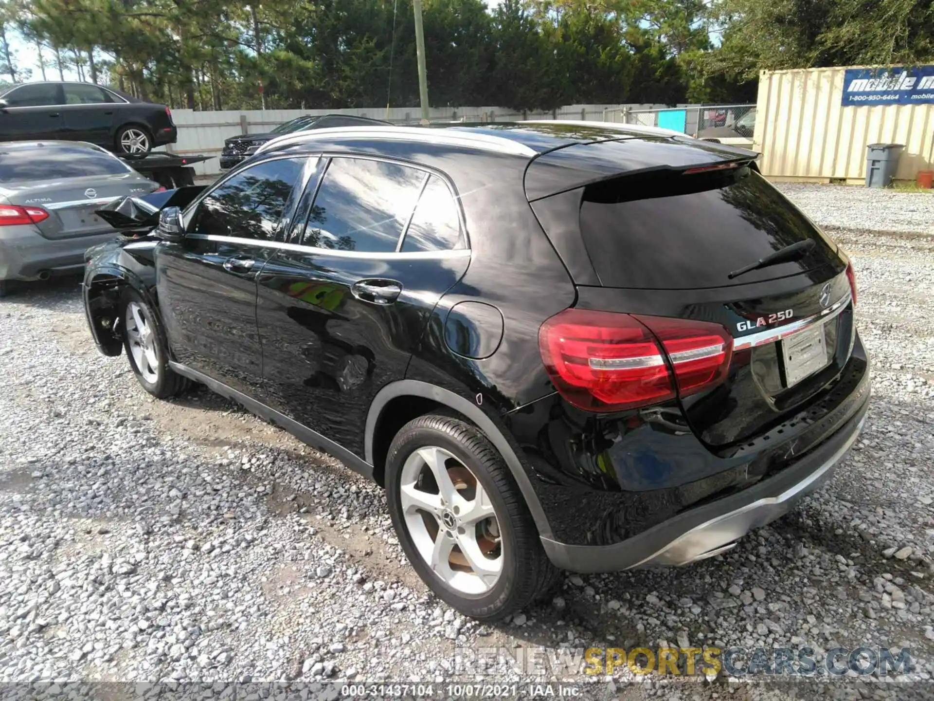 3 Фотография поврежденного автомобиля WDCTG4EB9KU000448 MERCEDES-BENZ GLA 2019