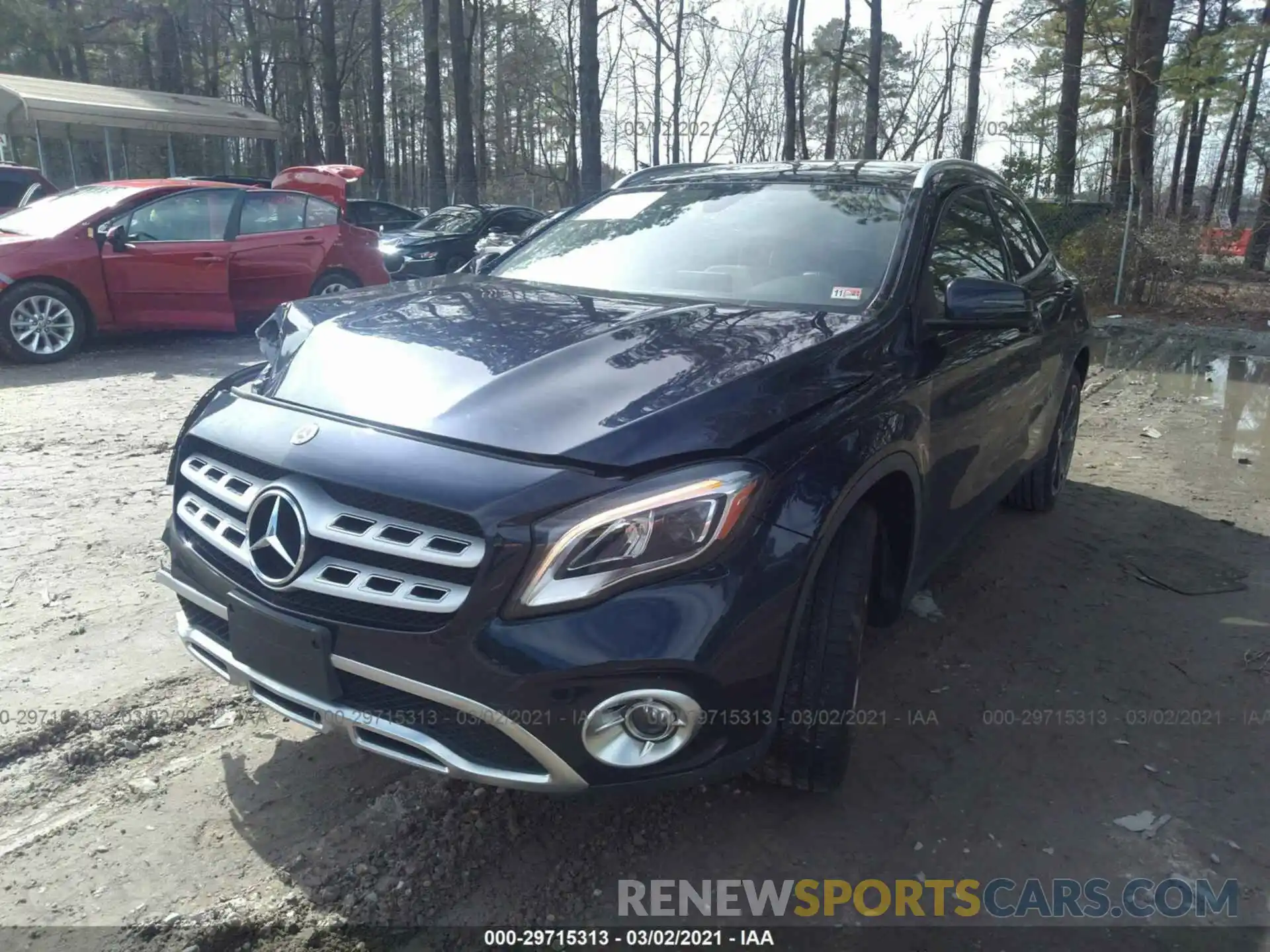 2 Photograph of a damaged car WDCTG4EBXKJ549402 MERCEDES-BENZ GLA 2019