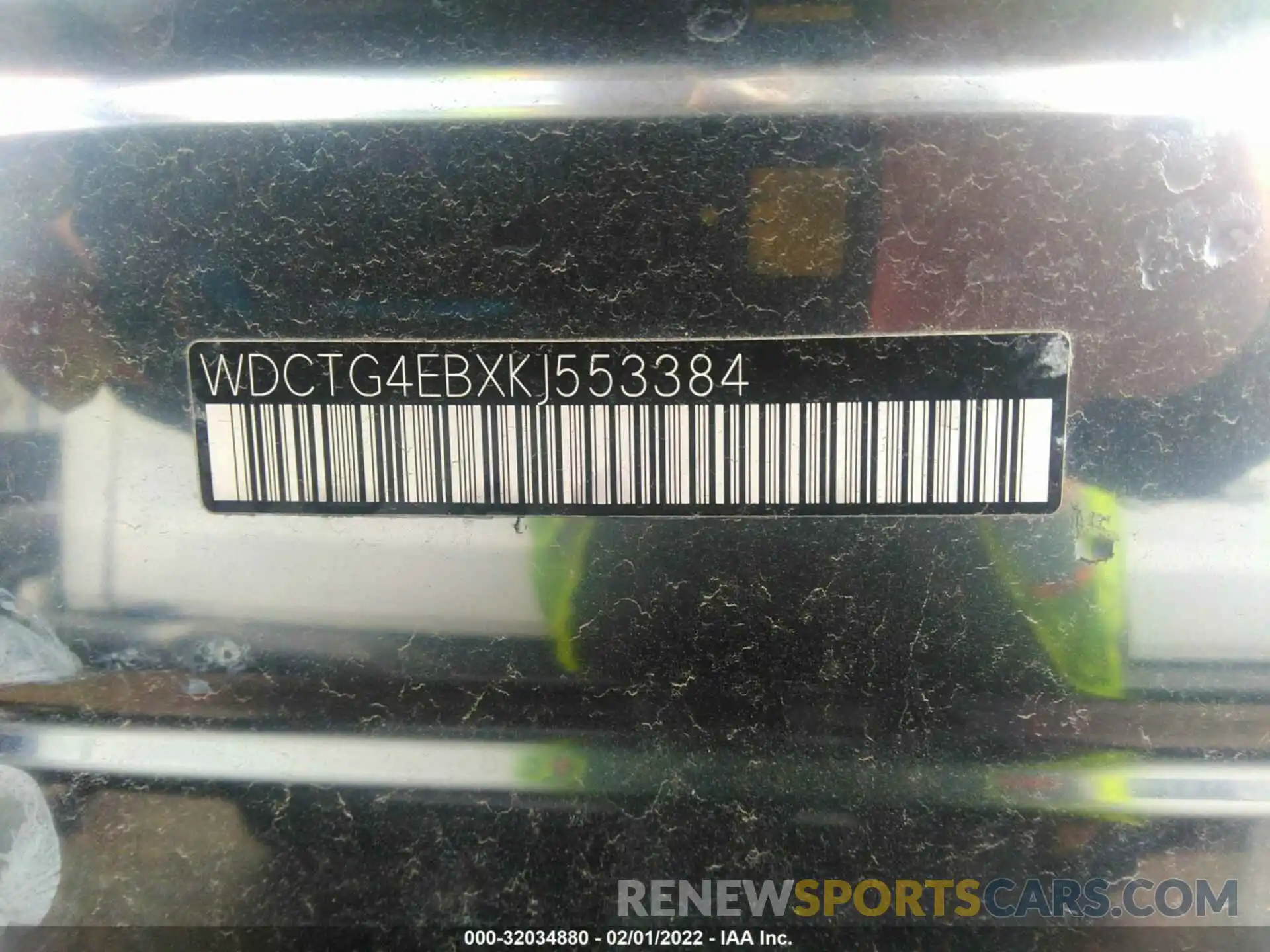 9 Photograph of a damaged car WDCTG4EBXKJ553384 MERCEDES-BENZ GLA 2019