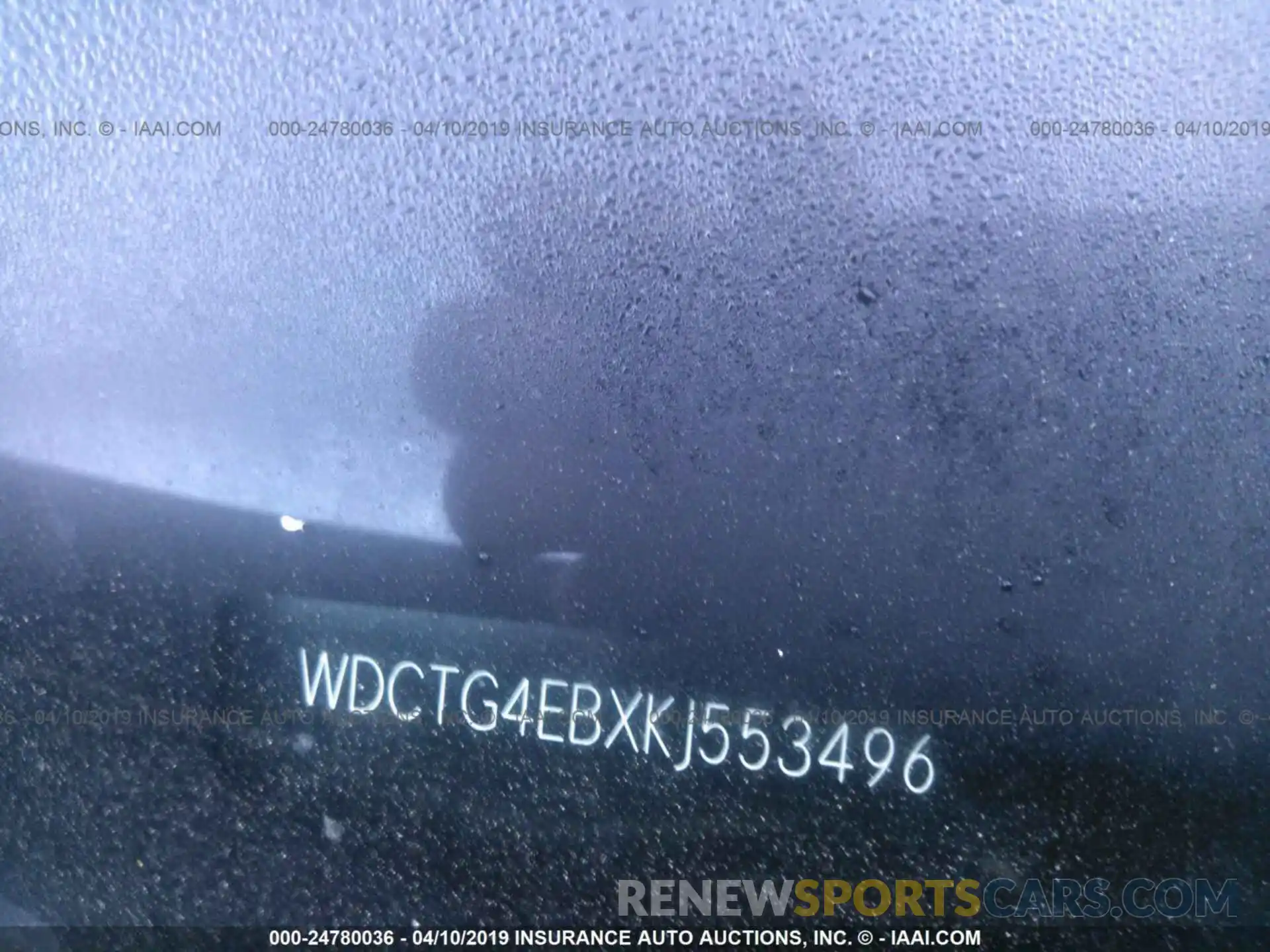 9 Photograph of a damaged car WDCTG4EBXKJ553496 MERCEDES-BENZ GLA 2019