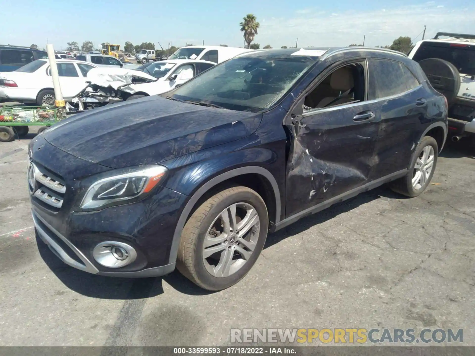 2 Photograph of a damaged car WDCTG4EBXKU003438 MERCEDES-BENZ GLA 2019