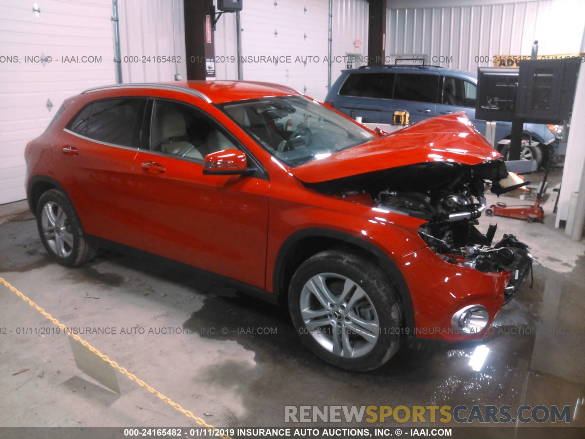 1 Photograph of a damaged car WDCTG4GB0KU008287 MERCEDES-BENZ GLA 2019