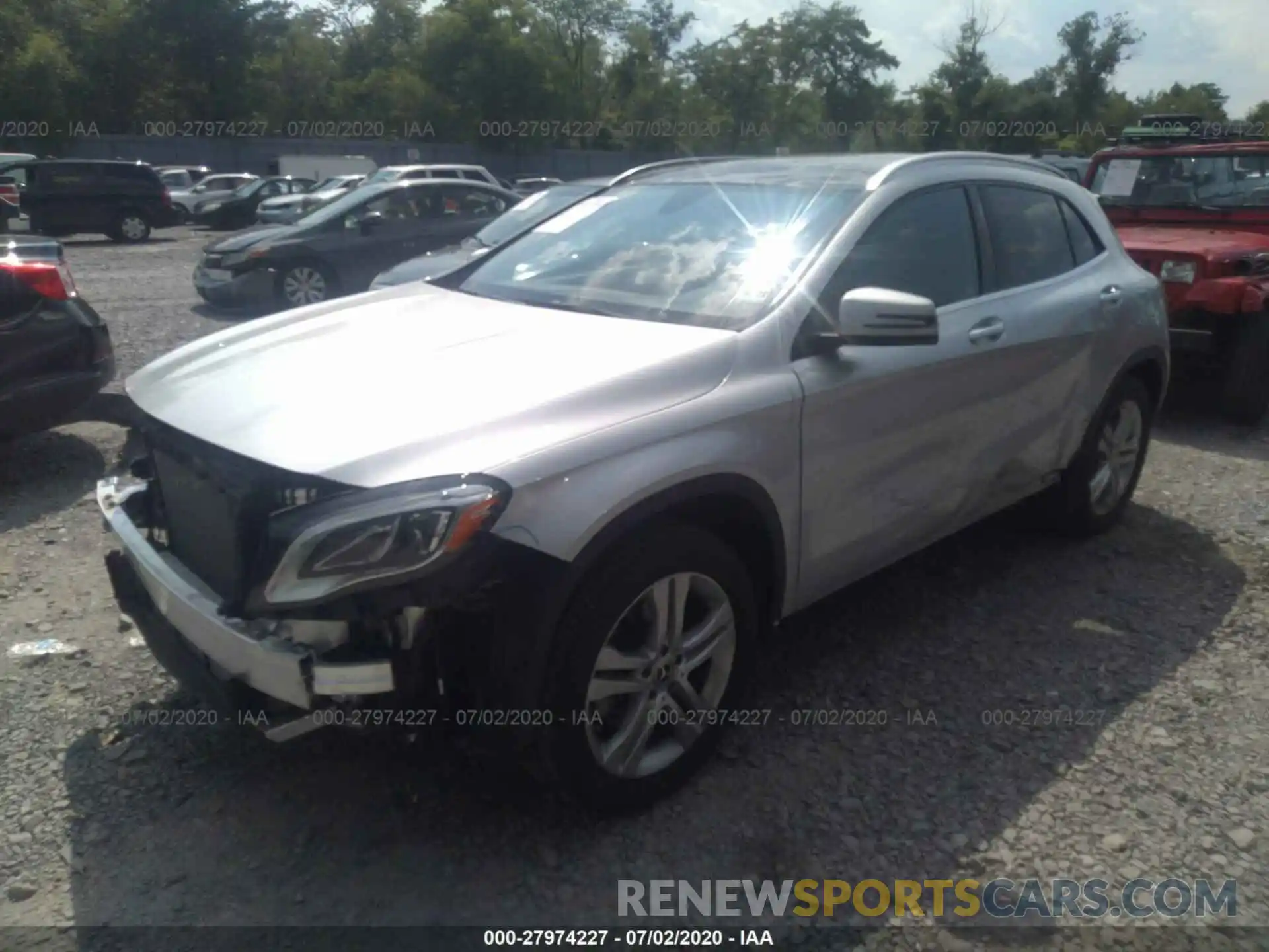 2 Photograph of a damaged car WDCTG4GB0KU016261 MERCEDES-BENZ GLA 2019