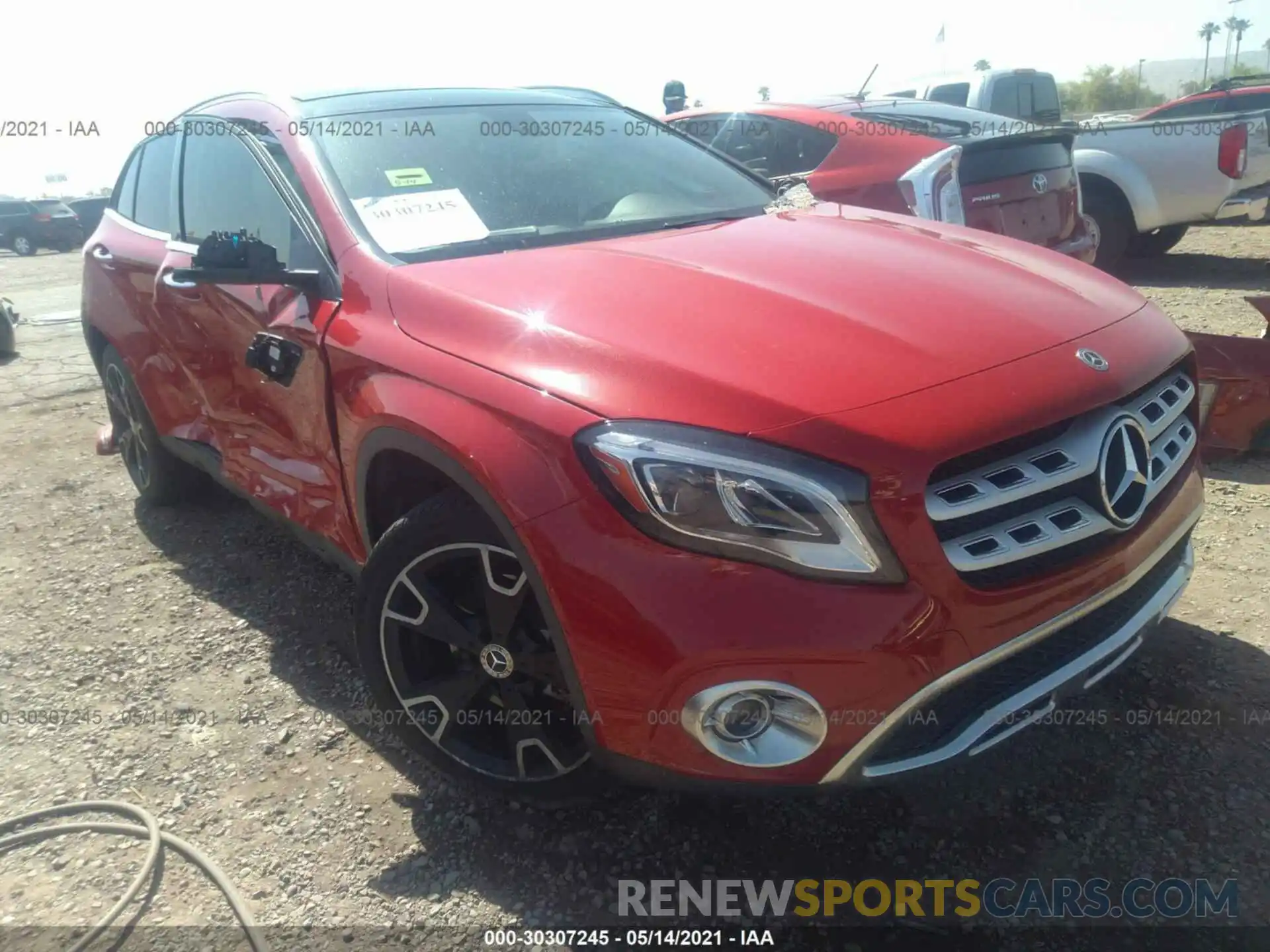 1 Photograph of a damaged car WDCTG4GB0KU019211 MERCEDES-BENZ GLA 2019