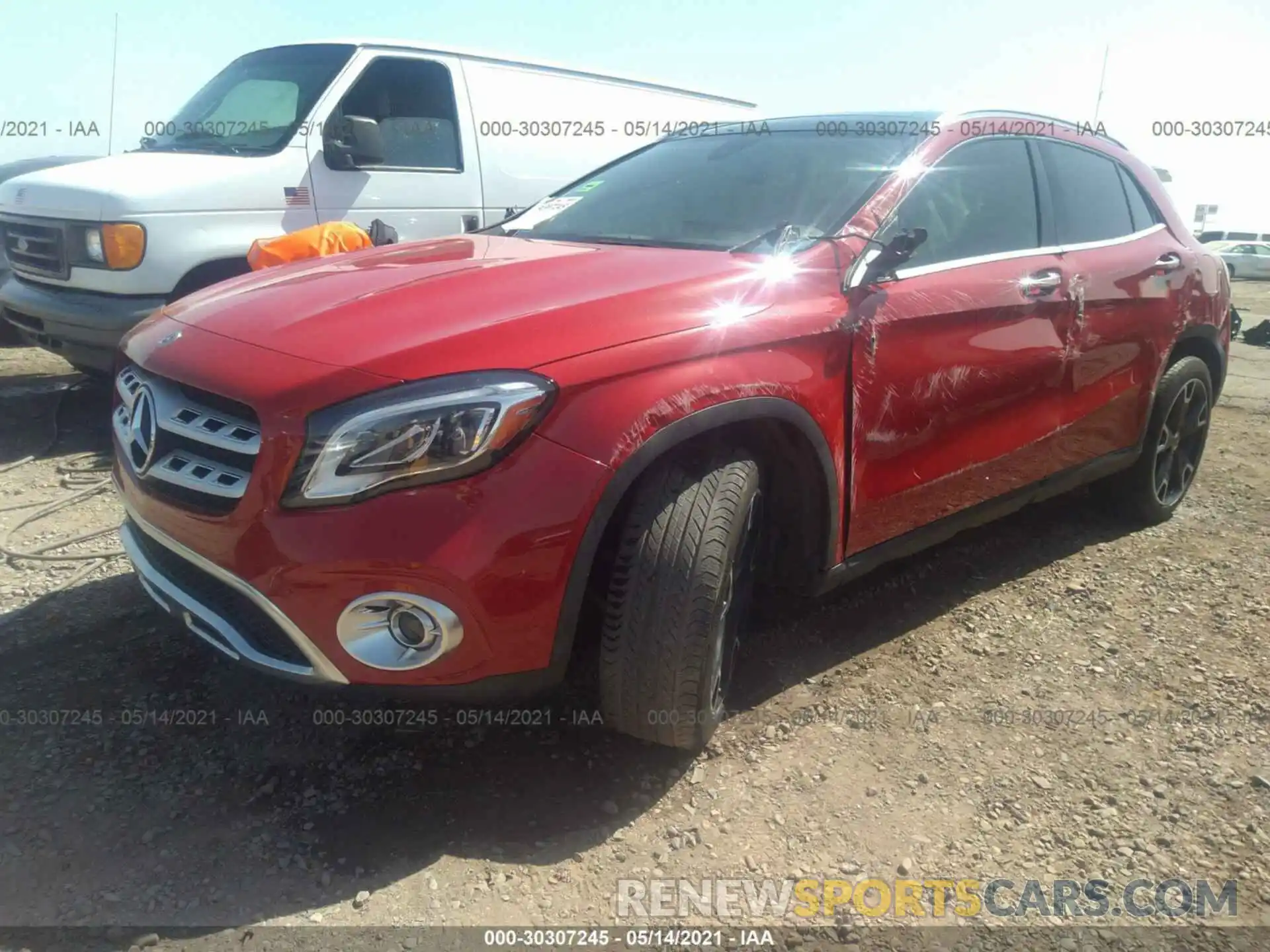 2 Photograph of a damaged car WDCTG4GB0KU019211 MERCEDES-BENZ GLA 2019