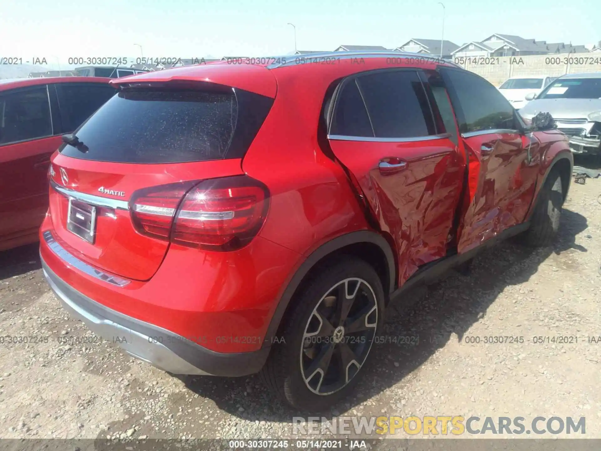 4 Photograph of a damaged car WDCTG4GB0KU019211 MERCEDES-BENZ GLA 2019