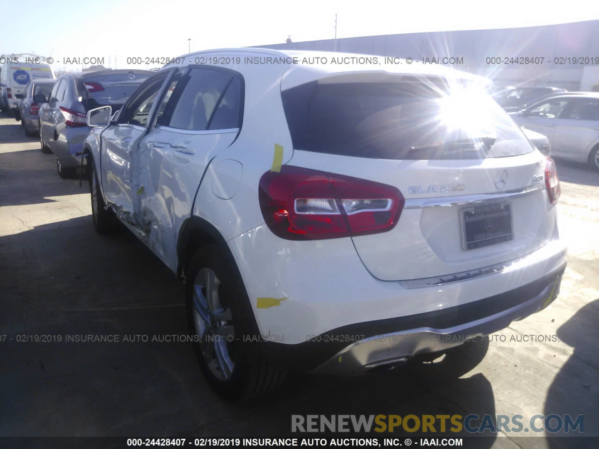 3 Photograph of a damaged car WDCTG4GB1KU002739 MERCEDES-BENZ GLA 2019