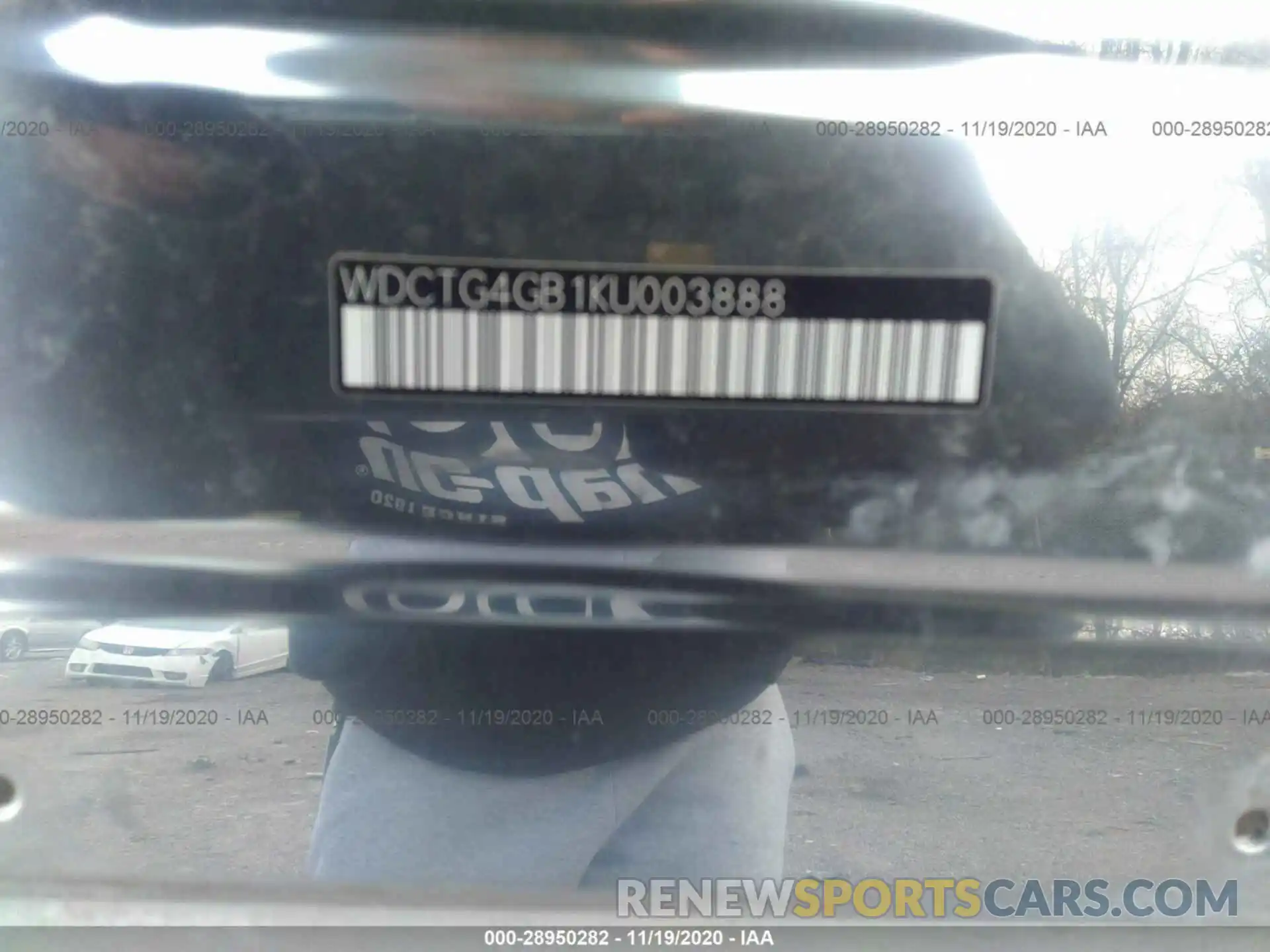 9 Photograph of a damaged car WDCTG4GB1KU003888 MERCEDES-BENZ GLA 2019