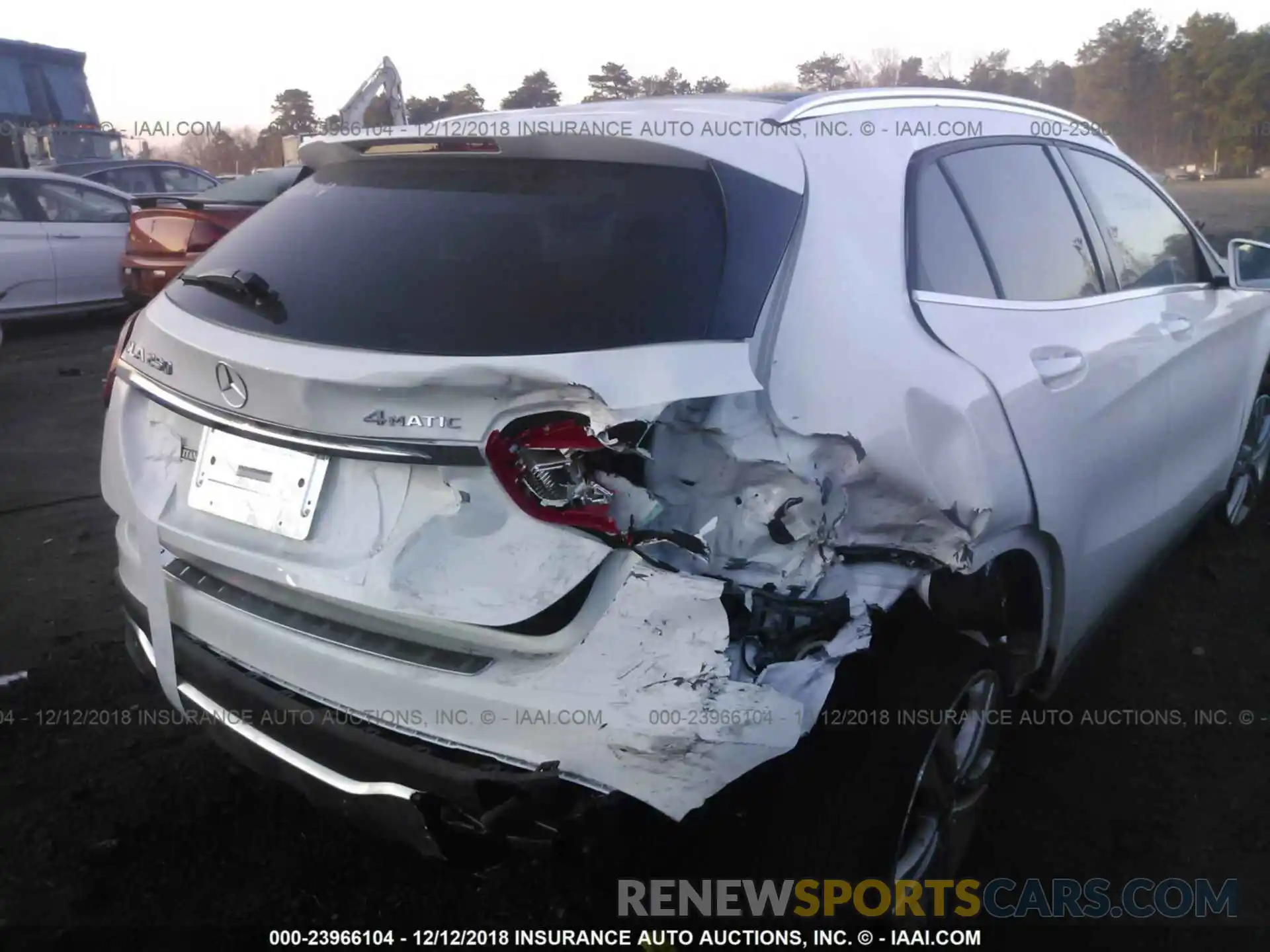 6 Photograph of a damaged car WDCTG4GB2KJ551304 MERCEDES-BENZ GLA 2019
