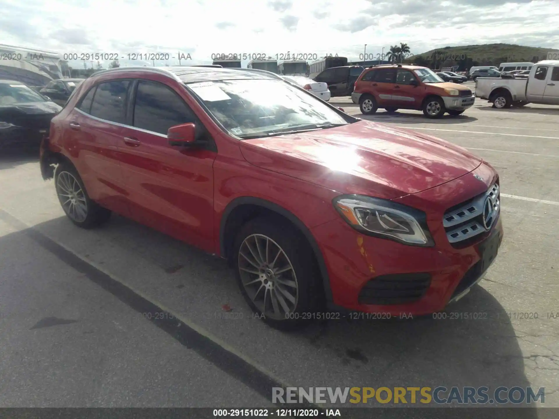 1 Photograph of a damaged car WDCTG4GB3KJ550971 MERCEDES-BENZ GLA 2019