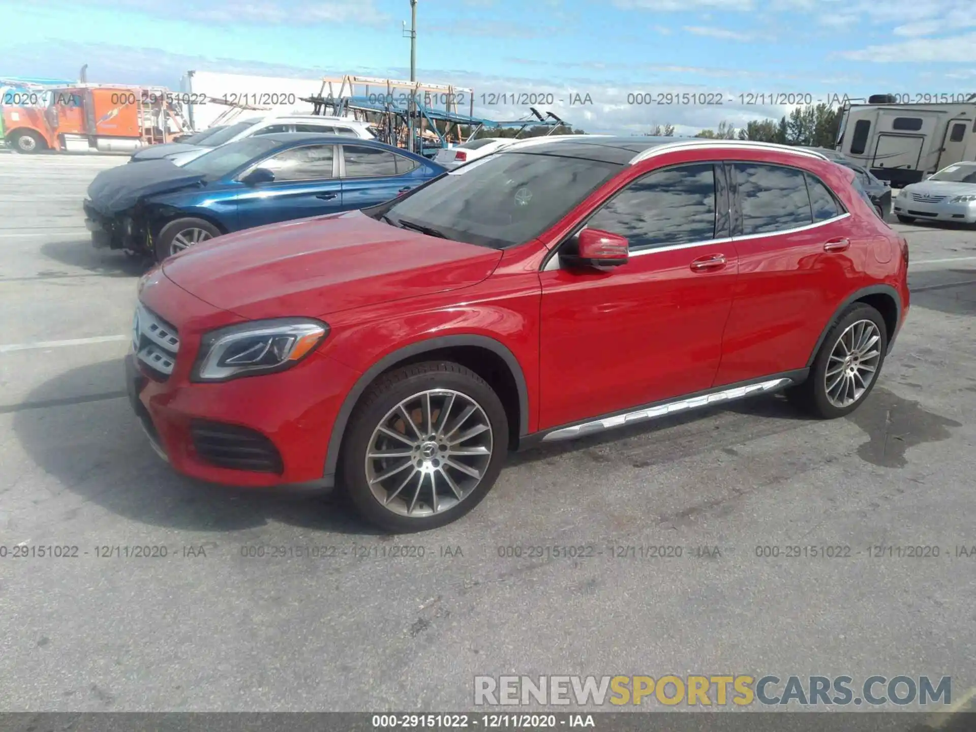 2 Photograph of a damaged car WDCTG4GB3KJ550971 MERCEDES-BENZ GLA 2019