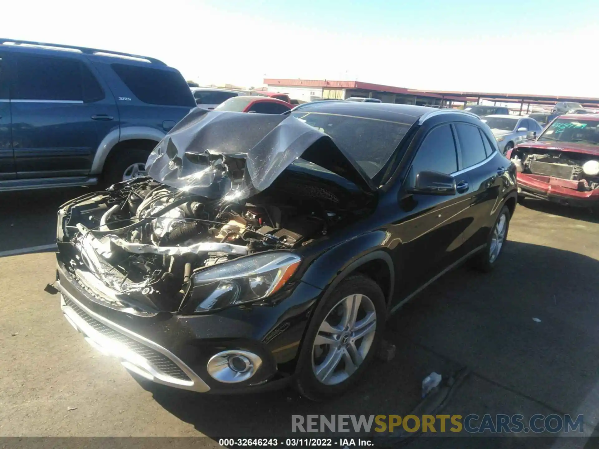 2 Photograph of a damaged car WDCTG4GB3KU018862 MERCEDES-BENZ GLA 2019