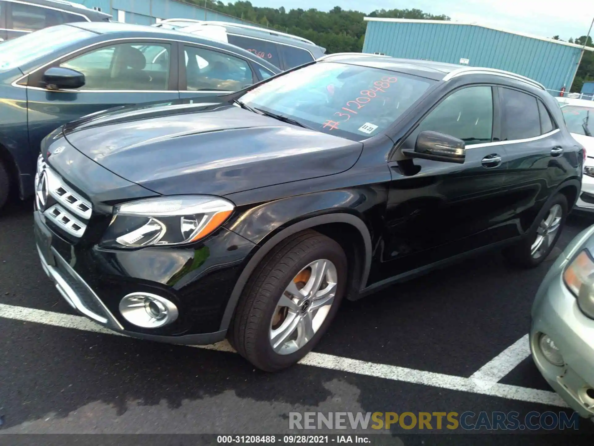 2 Photograph of a damaged car WDCTG4GB4KJ552308 MERCEDES-BENZ GLA 2019