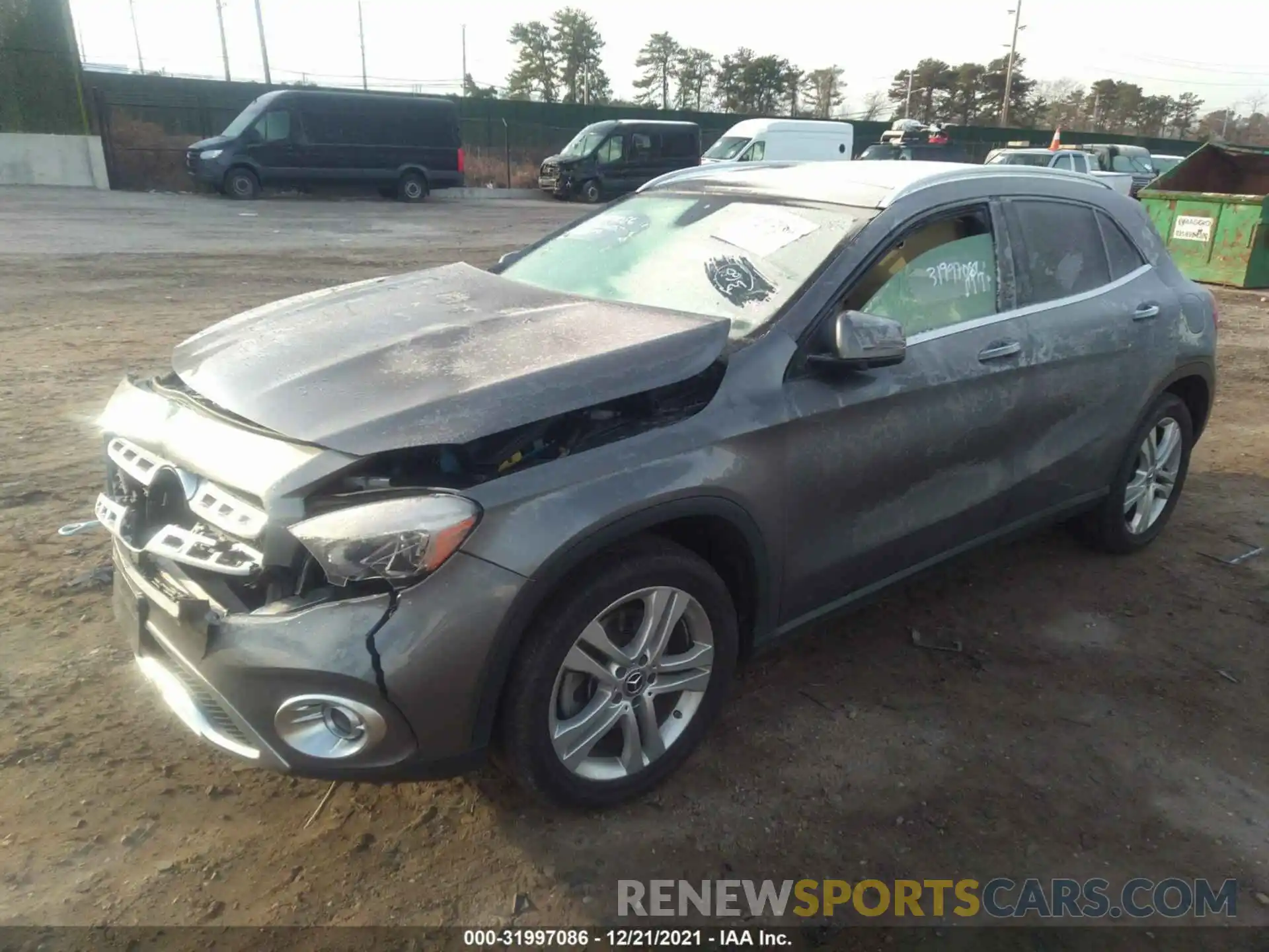 2 Photograph of a damaged car WDCTG4GB4KJ574227 MERCEDES-BENZ GLA 2019