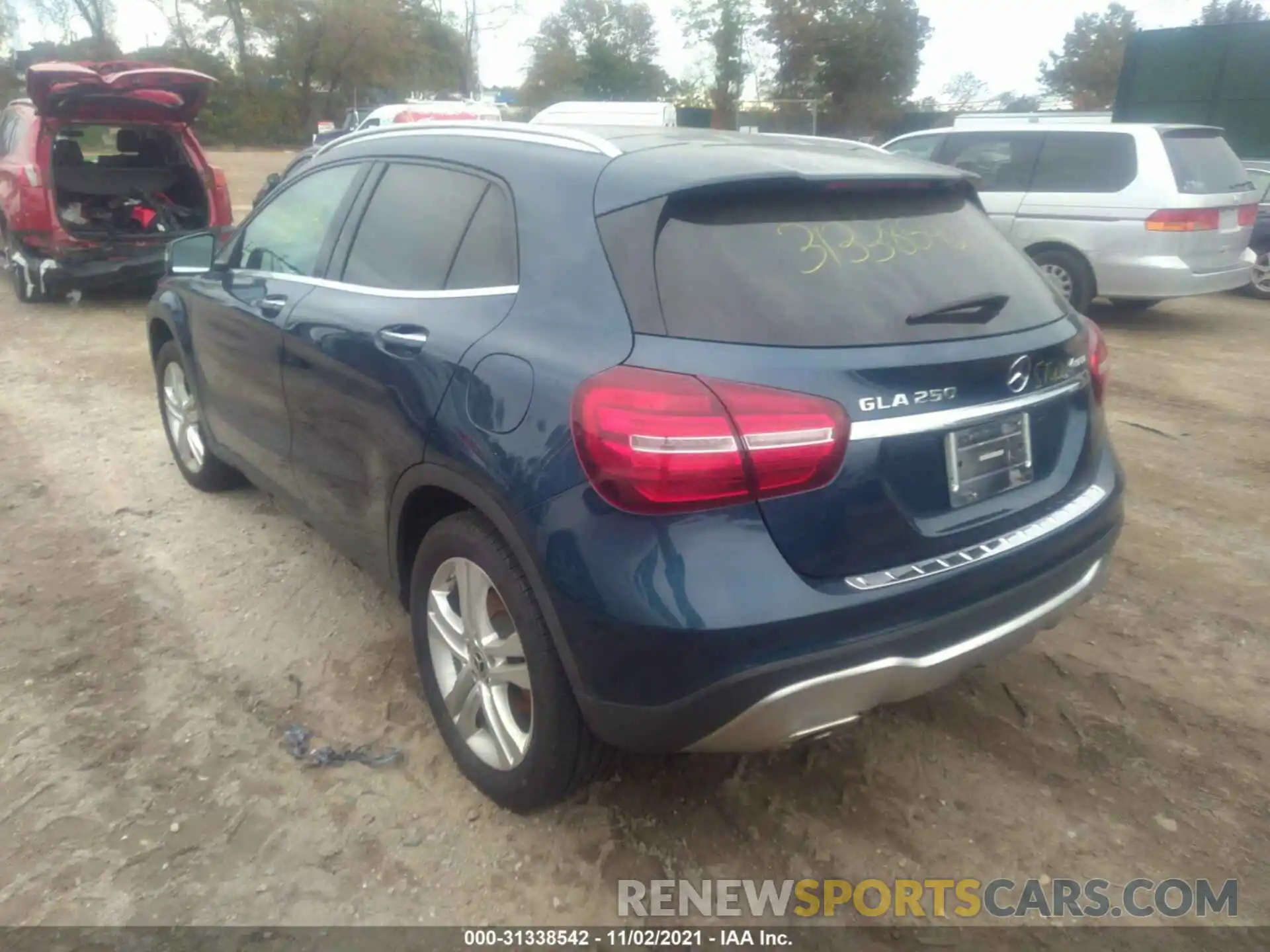 3 Photograph of a damaged car WDCTG4GB4KJ601104 MERCEDES-BENZ GLA 2019