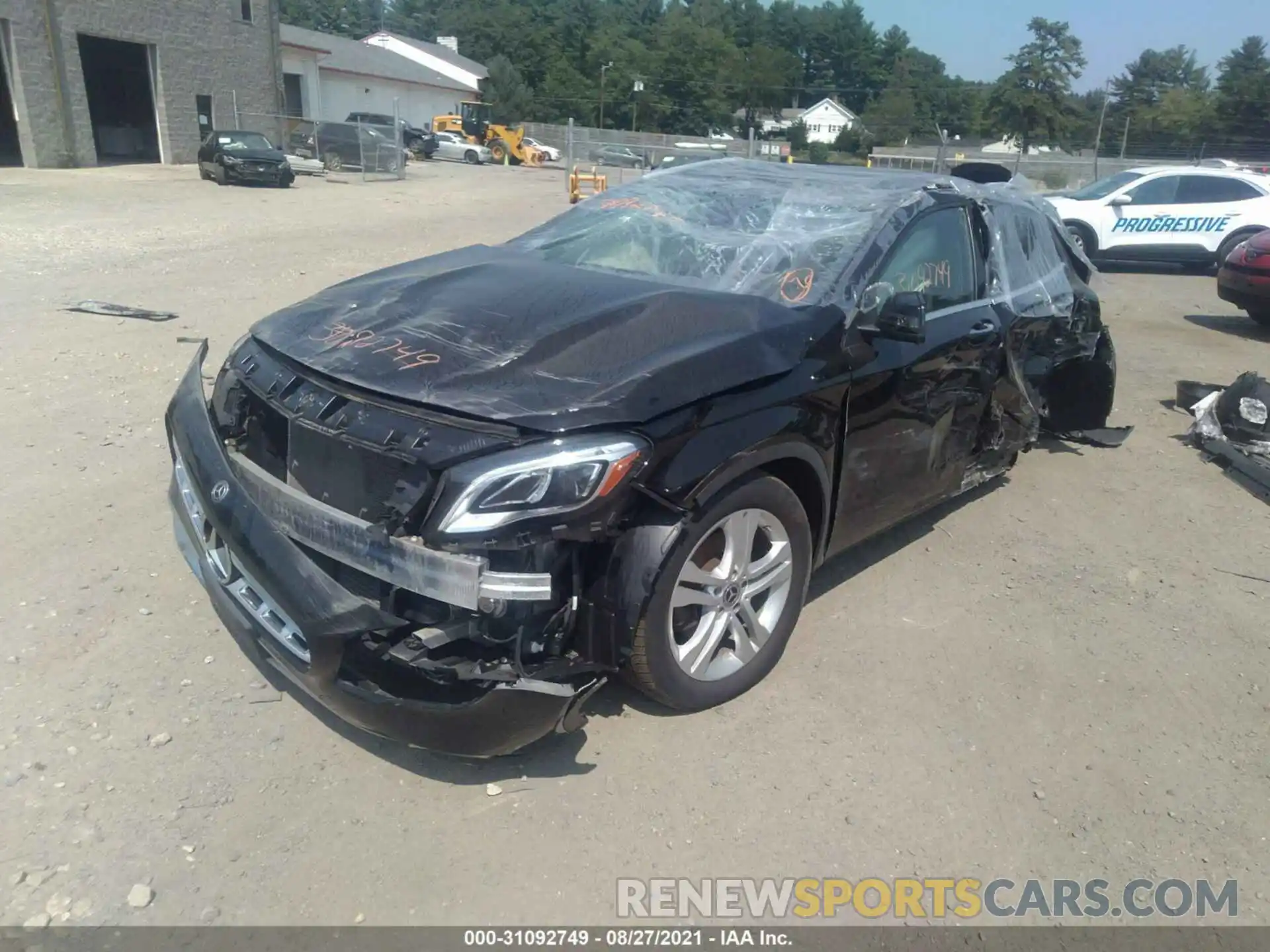 2 Photograph of a damaged car WDCTG4GB5KJ544587 MERCEDES-BENZ GLA 2019