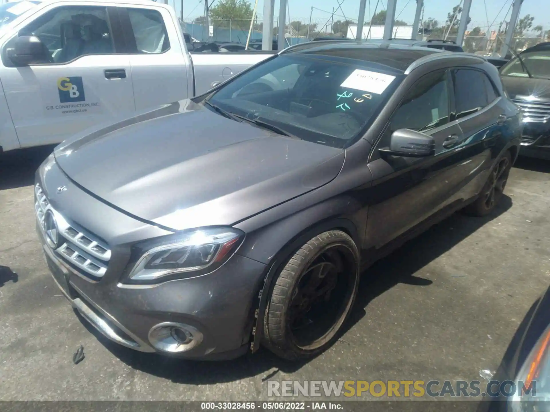 2 Photograph of a damaged car WDCTG4GB5KJ552902 MERCEDES-BENZ GLA 2019