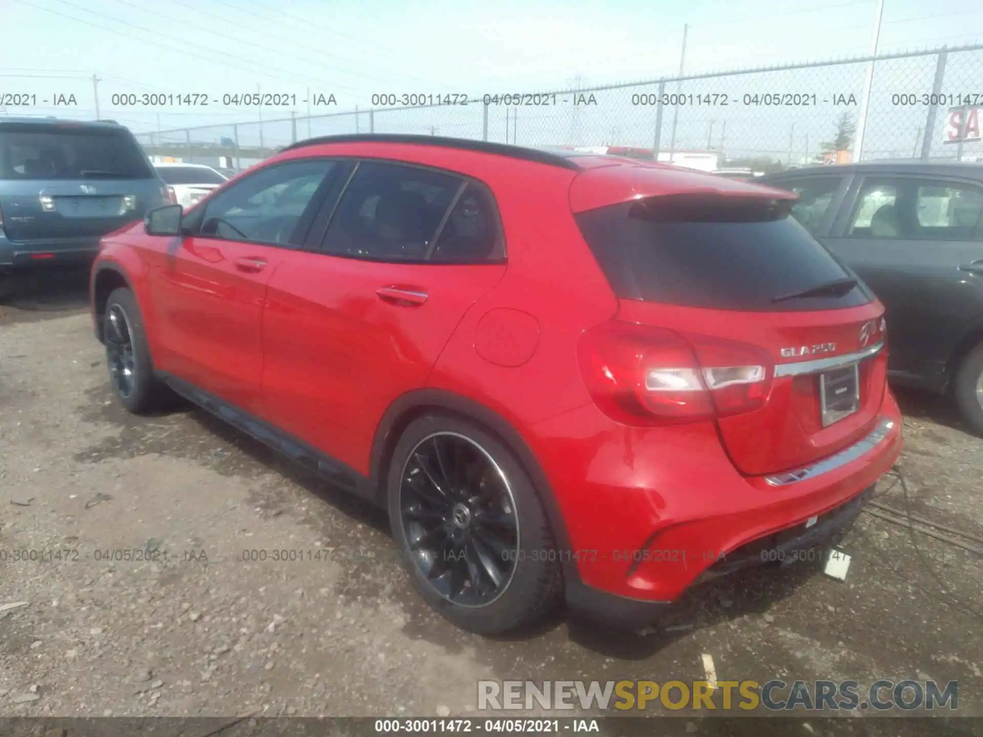 3 Photograph of a damaged car WDCTG4GB5KJ573202 MERCEDES-BENZ GLA 2019