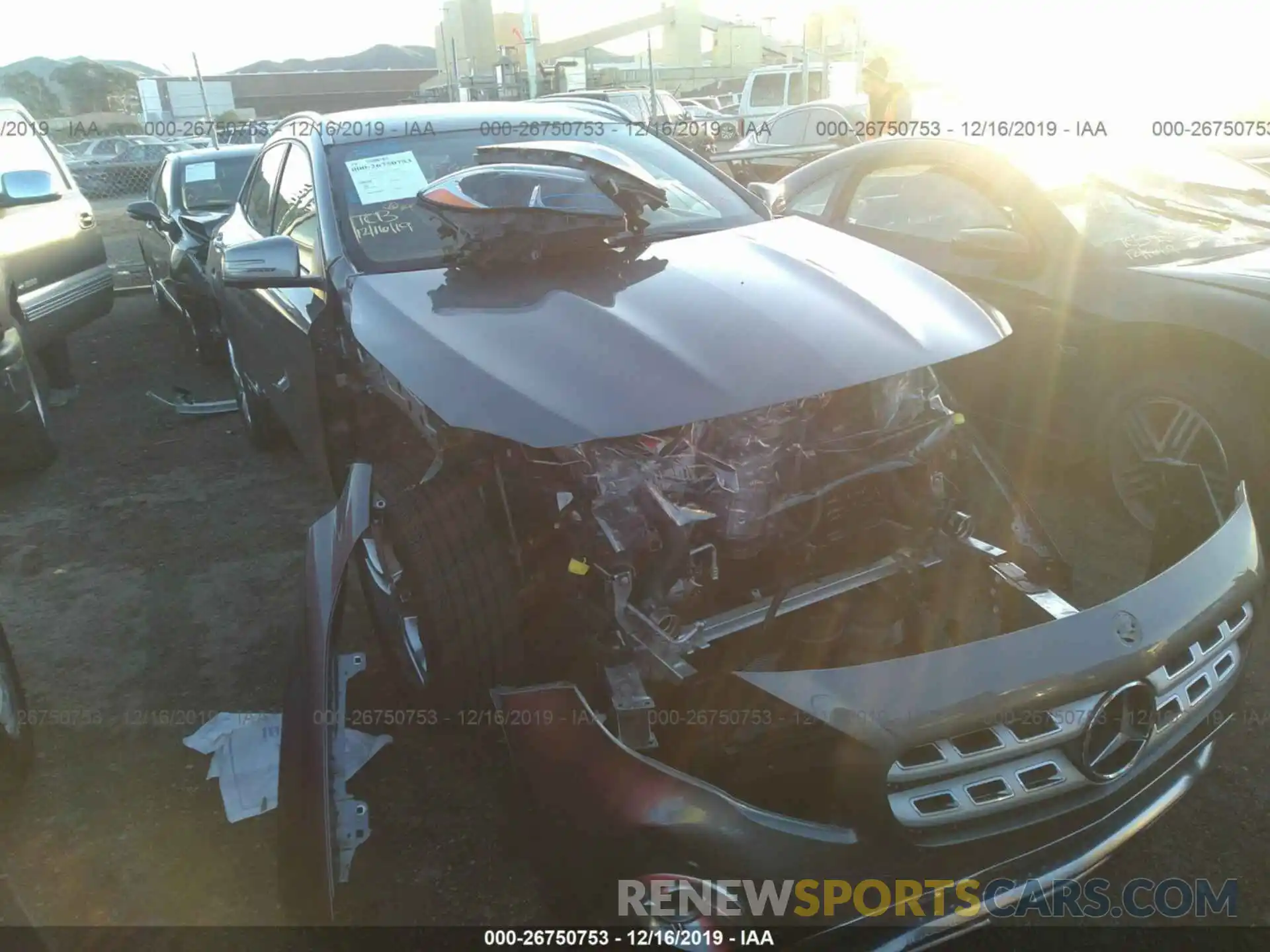 1 Photograph of a damaged car WDCTG4GB6KJ578845 MERCEDES-BENZ GLA 2019