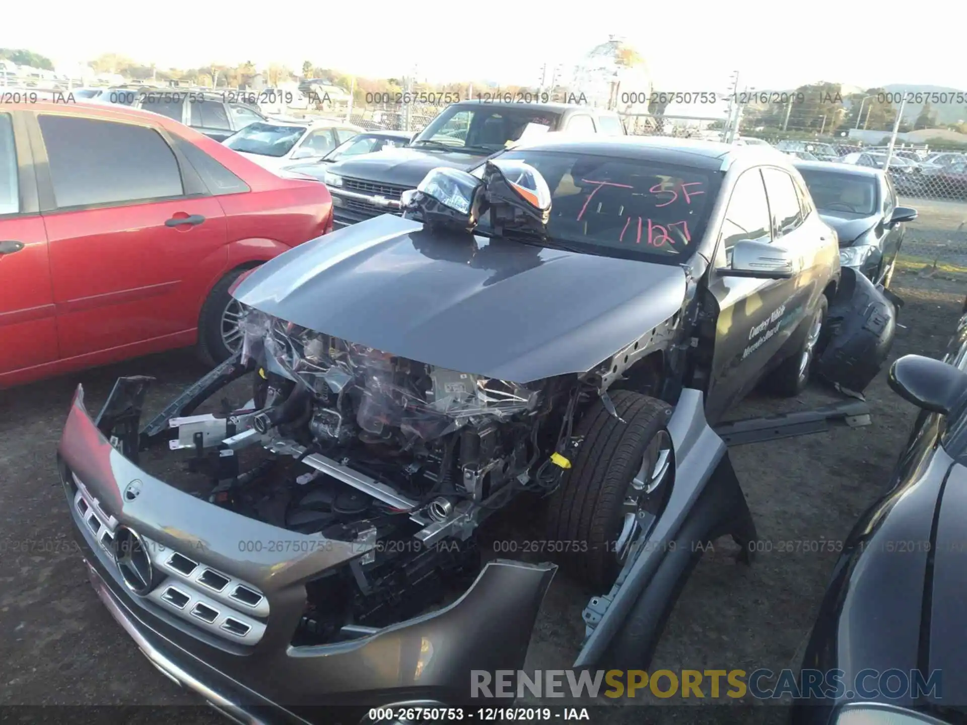 2 Photograph of a damaged car WDCTG4GB6KJ578845 MERCEDES-BENZ GLA 2019