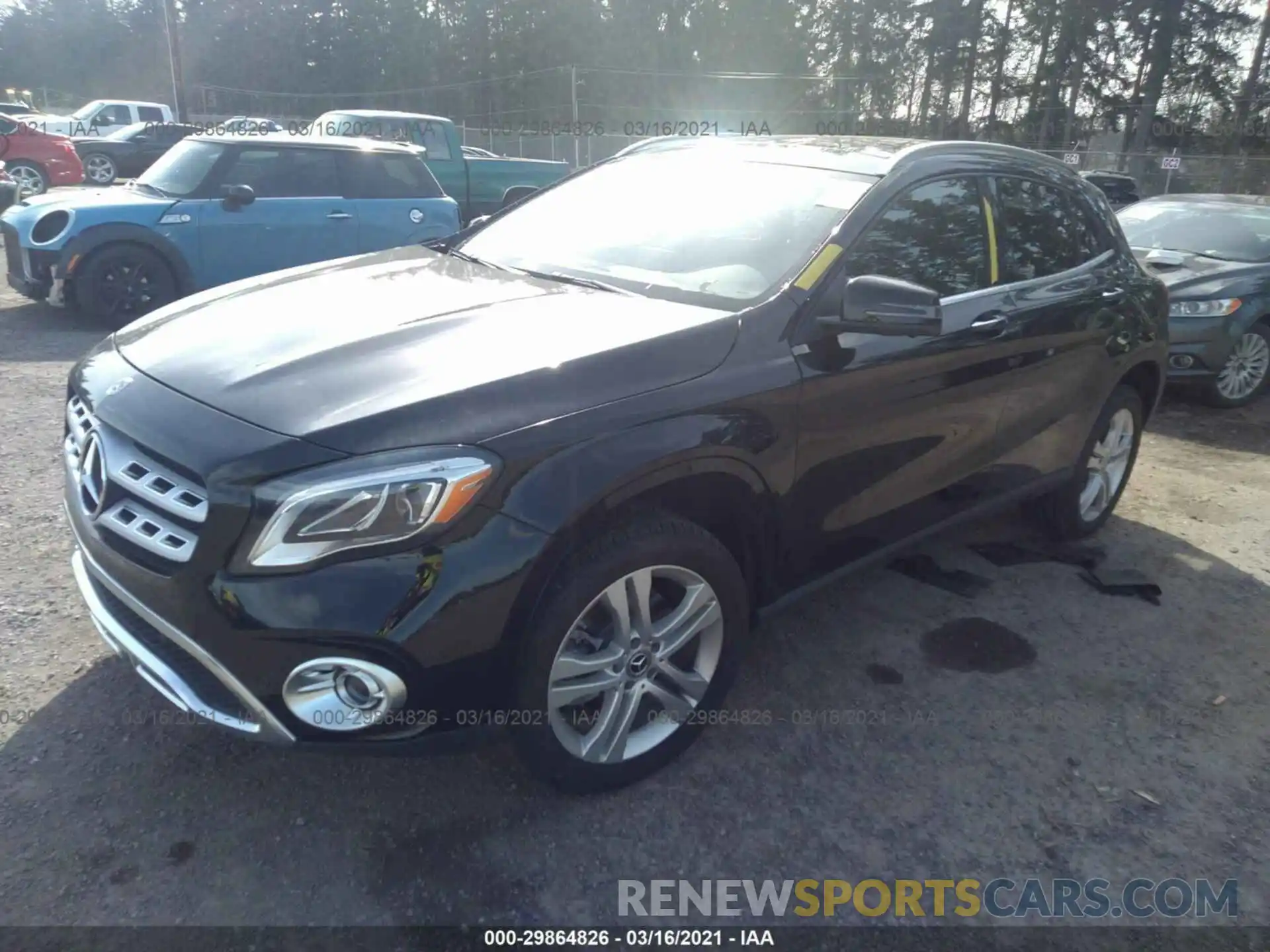 2 Фотография поврежденного автомобиля WDCTG4GB6KU013087 MERCEDES-BENZ GLA 2019