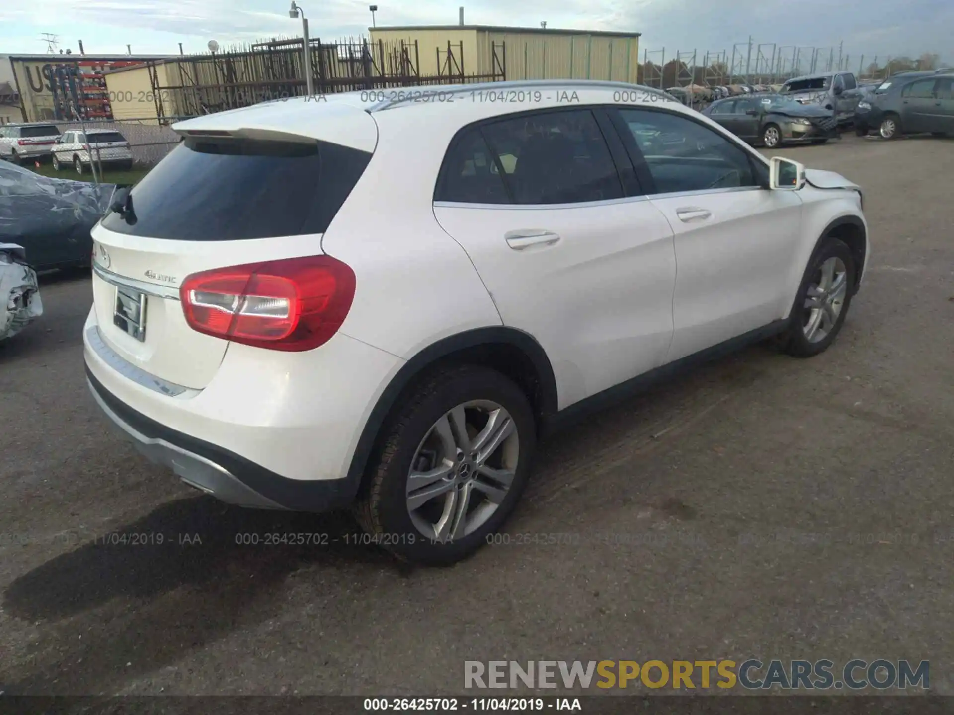 4 Фотография поврежденного автомобиля WDCTG4GB6KU017902 MERCEDES-BENZ GLA 2019