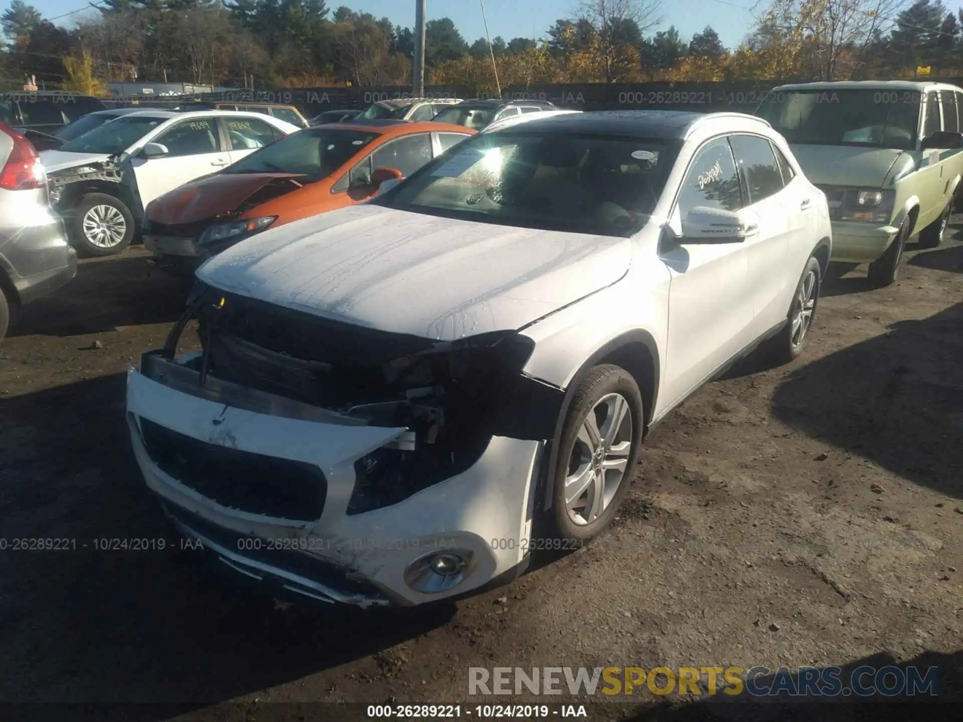 2 Photograph of a damaged car WDCTG4GB8KJ551193 MERCEDES-BENZ GLA 2019