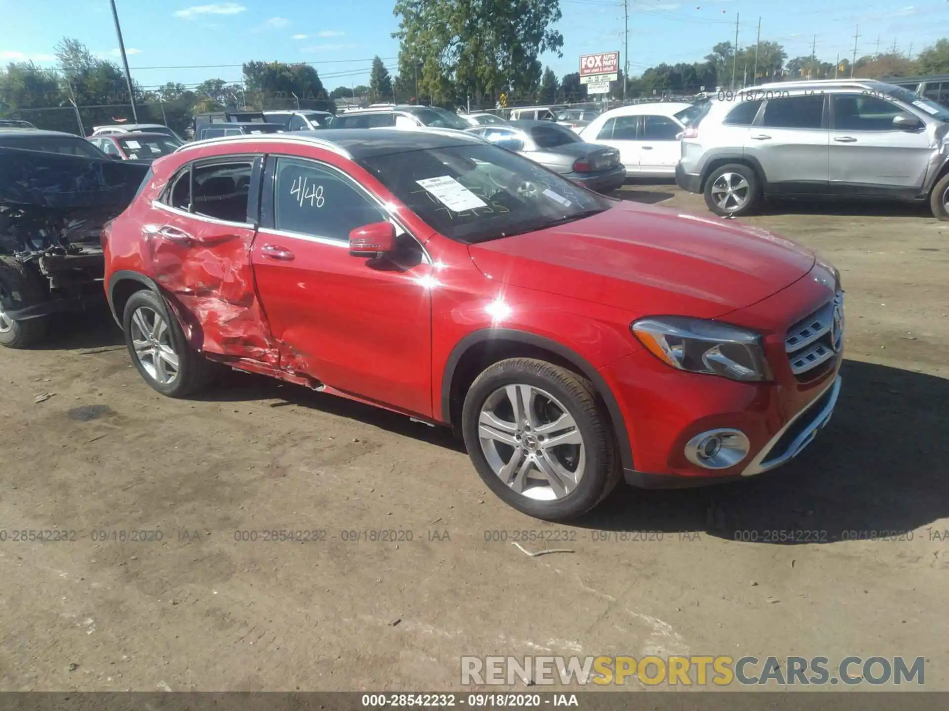 1 Photograph of a damaged car WDCTG4GB8KJ552263 MERCEDES-BENZ GLA 2019