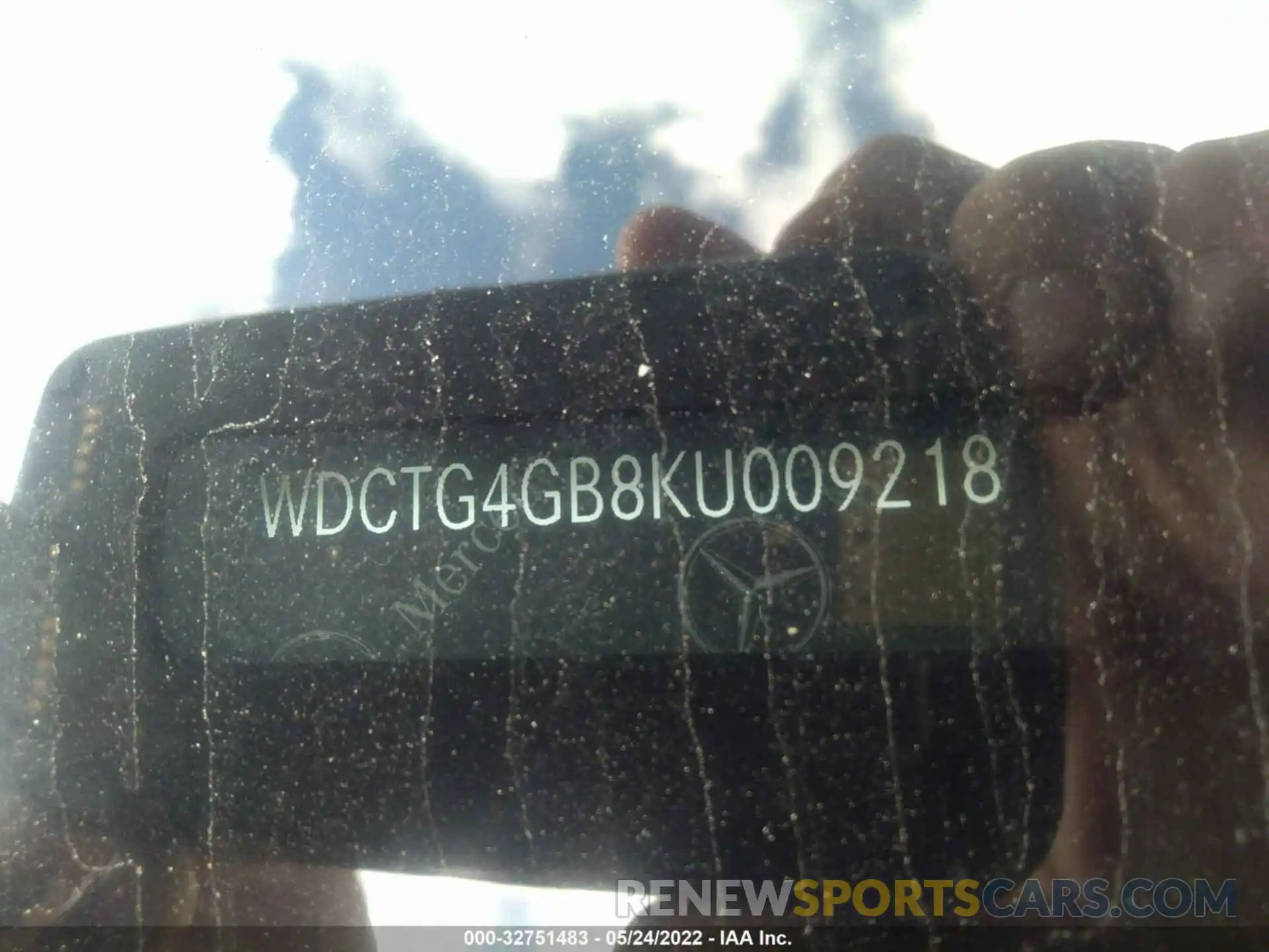 9 Фотография поврежденного автомобиля WDCTG4GB8KU009218 MERCEDES-BENZ GLA 2019