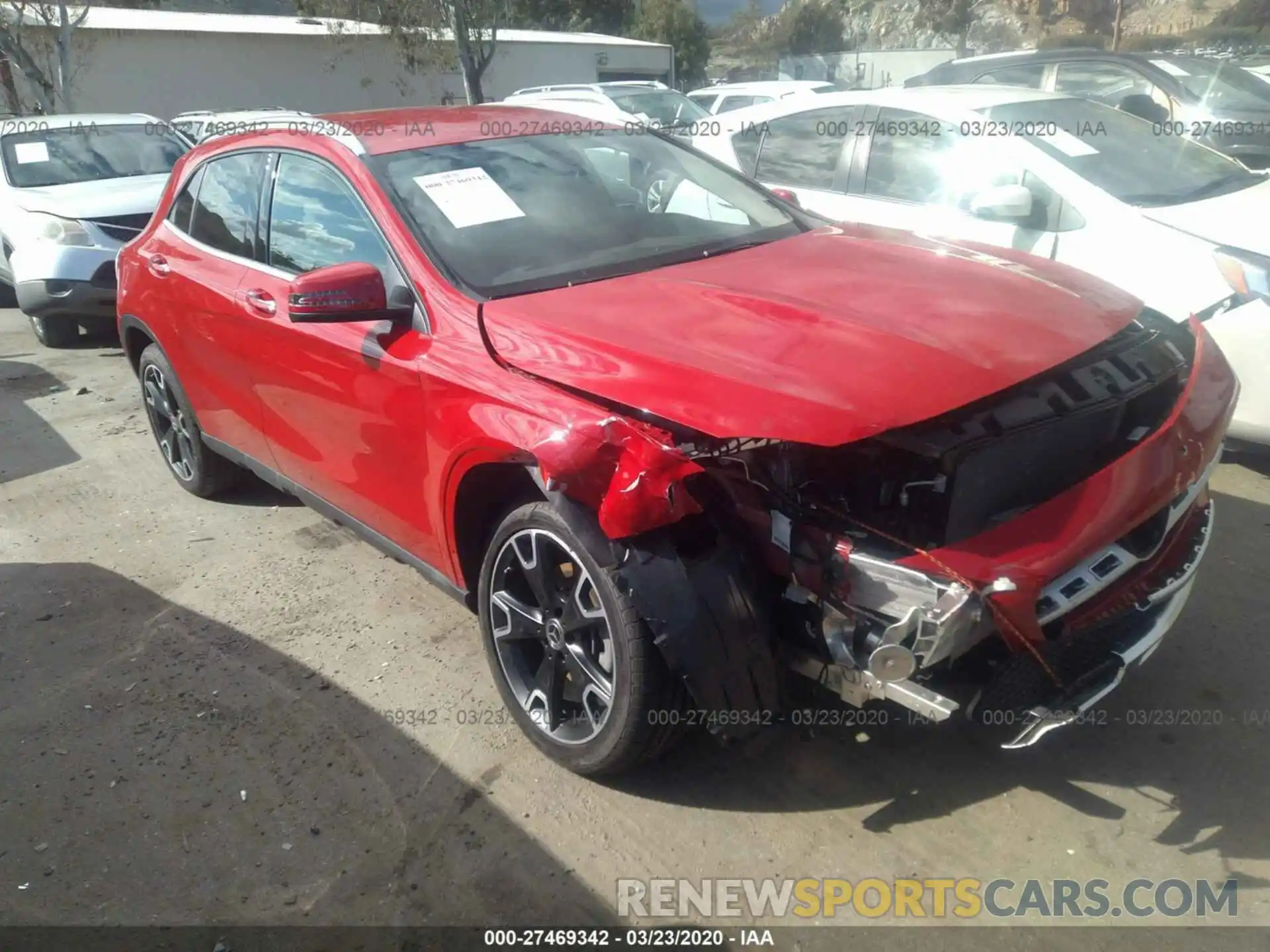 1 Photograph of a damaged car WDCTG4GB8KU017206 MERCEDES-BENZ GLA 2019