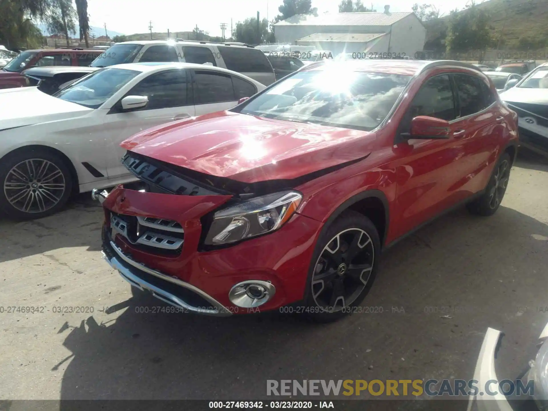 2 Фотография поврежденного автомобиля WDCTG4GB8KU017206 MERCEDES-BENZ GLA 2019