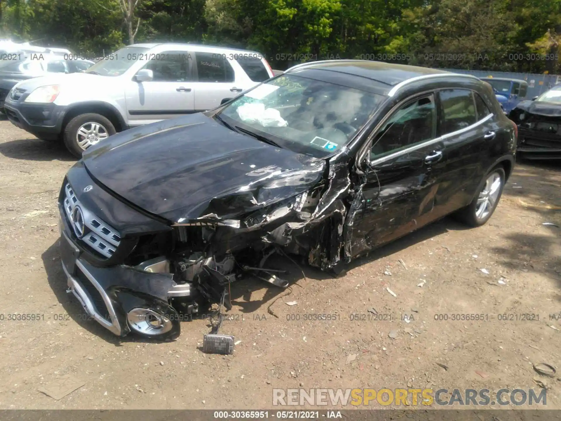 2 Photograph of a damaged car WDCTG4GB9KJ548772 MERCEDES-BENZ GLA 2019