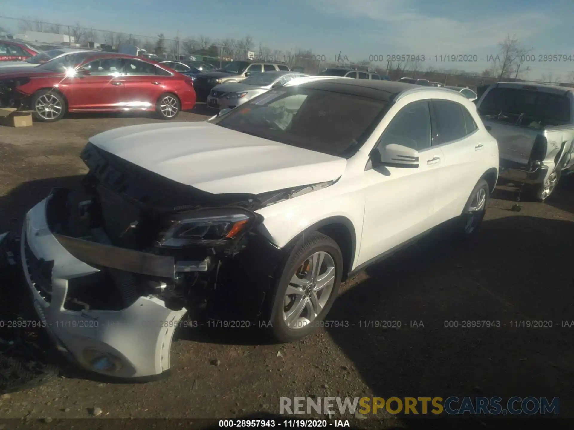 2 Photograph of a damaged car WDCTG4GB9KJ549419 MERCEDES-BENZ GLA 2019