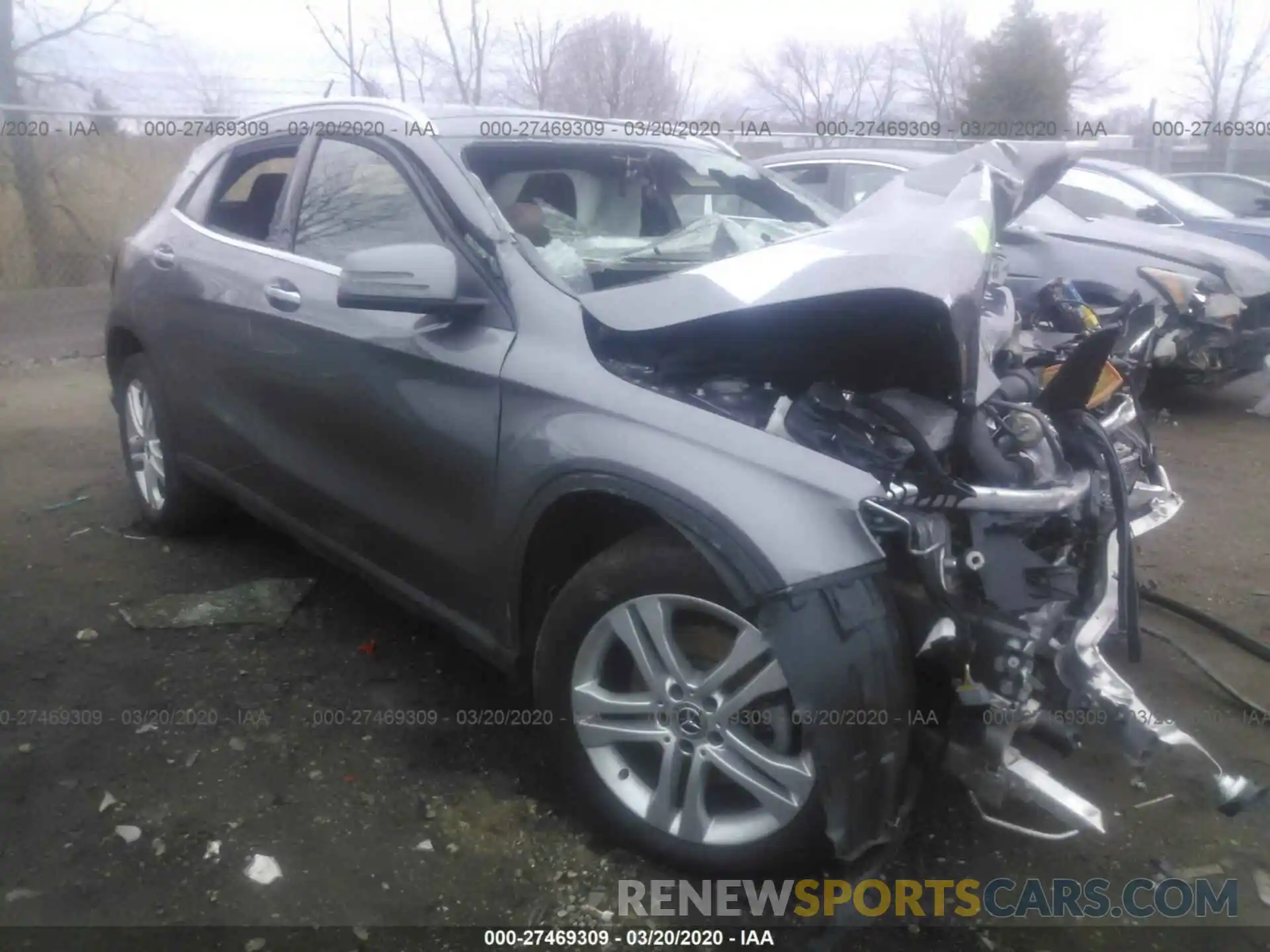 1 Photograph of a damaged car WDCTG4GB9KJ551462 MERCEDES-BENZ GLA 2019