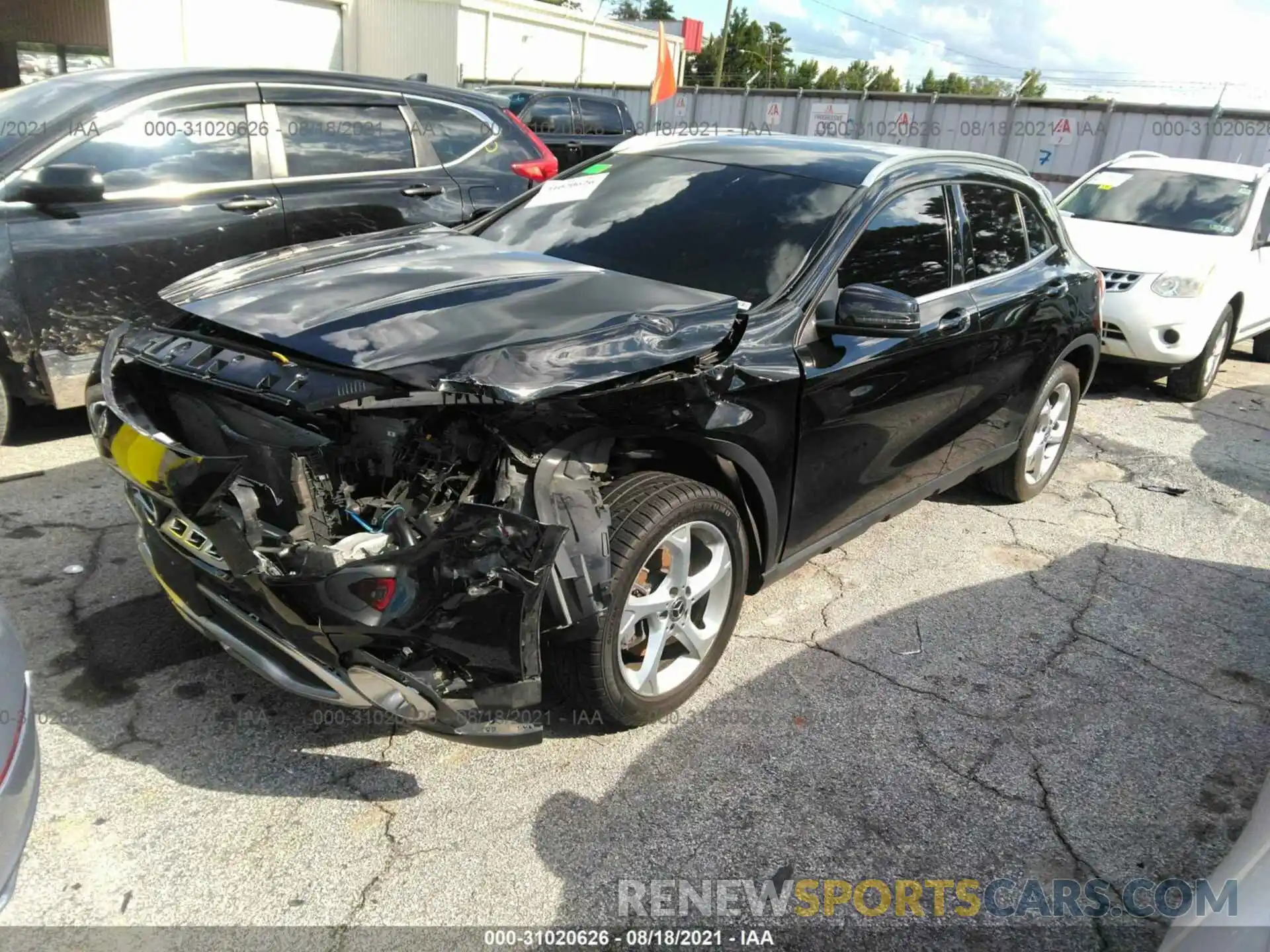 2 Photograph of a damaged car WDCTG4GB9KJ586888 MERCEDES-BENZ GLA 2019