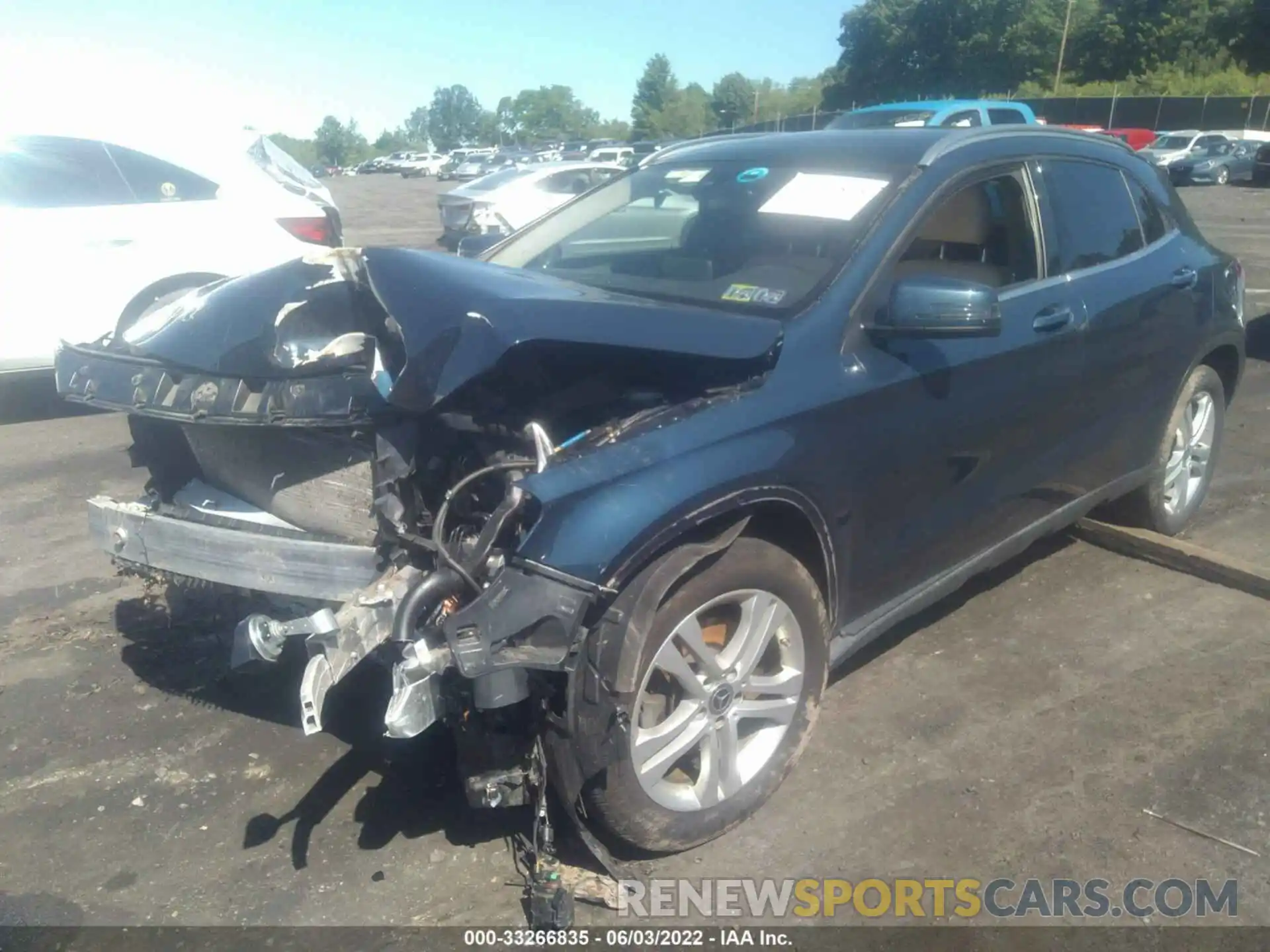 2 Photograph of a damaged car WDCTG4GB9KJ630162 MERCEDES-BENZ GLA 2019