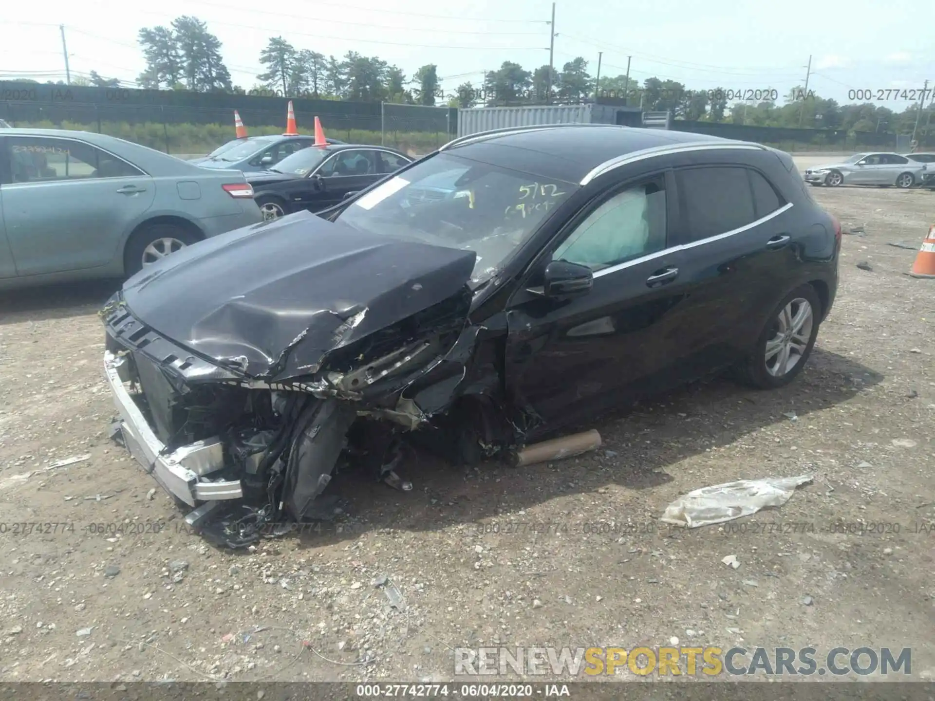 2 Photograph of a damaged car WDCTG4GB9KU020647 MERCEDES-BENZ GLA 2019