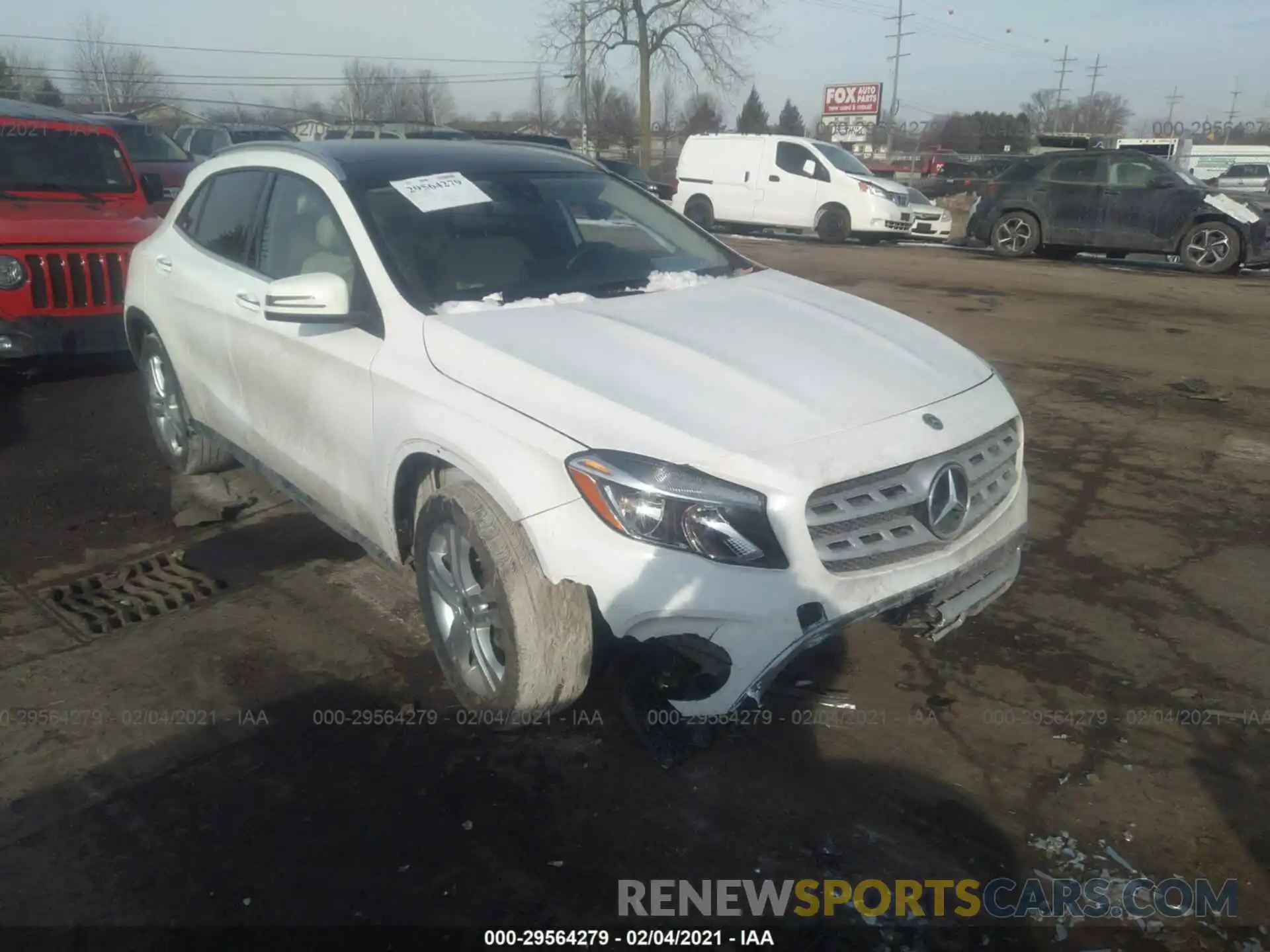 1 Photograph of a damaged car WDCTG4GBXKU012377 MERCEDES-BENZ GLA 2019