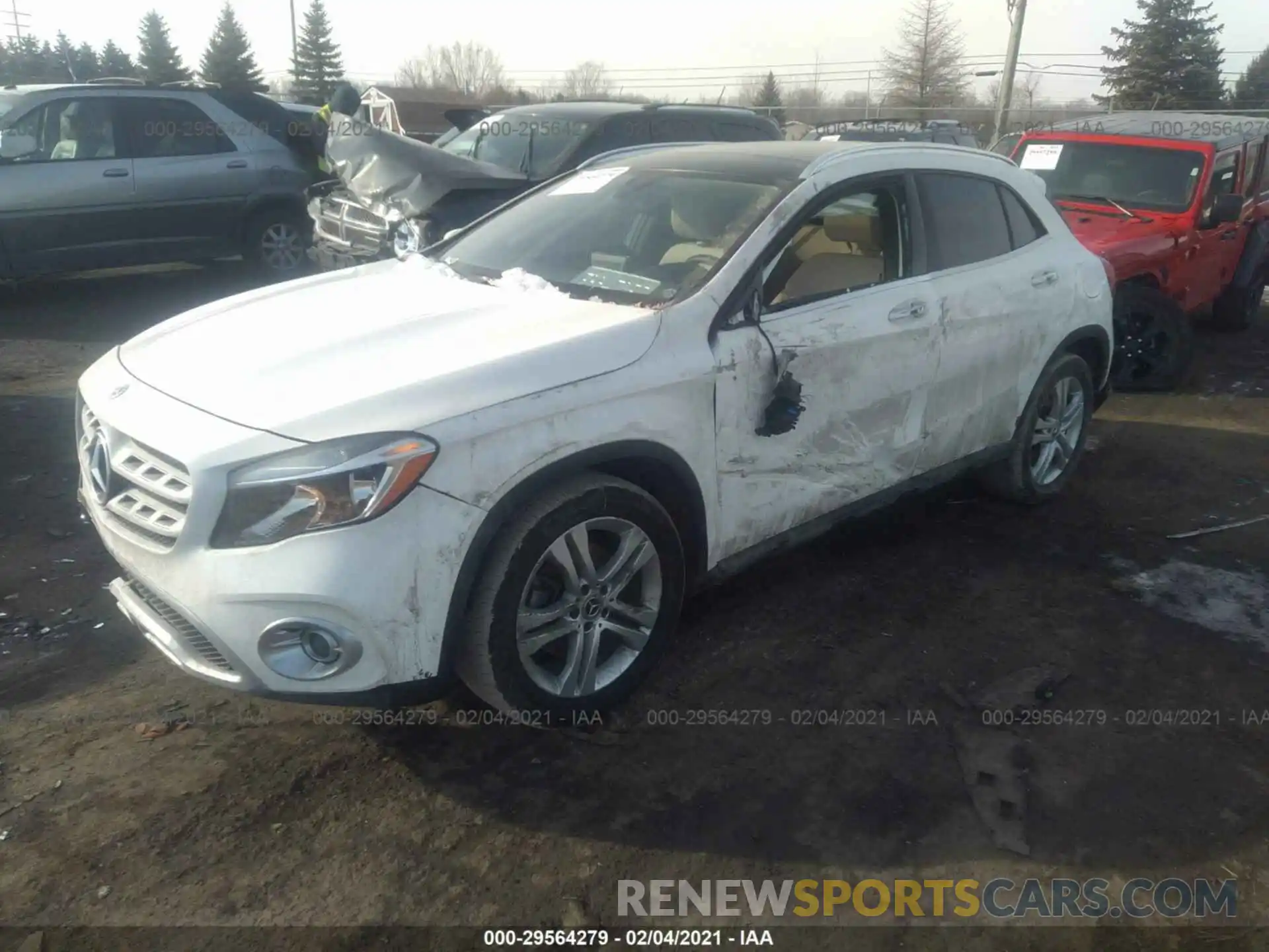 2 Фотография поврежденного автомобиля WDCTG4GBXKU012377 MERCEDES-BENZ GLA 2019