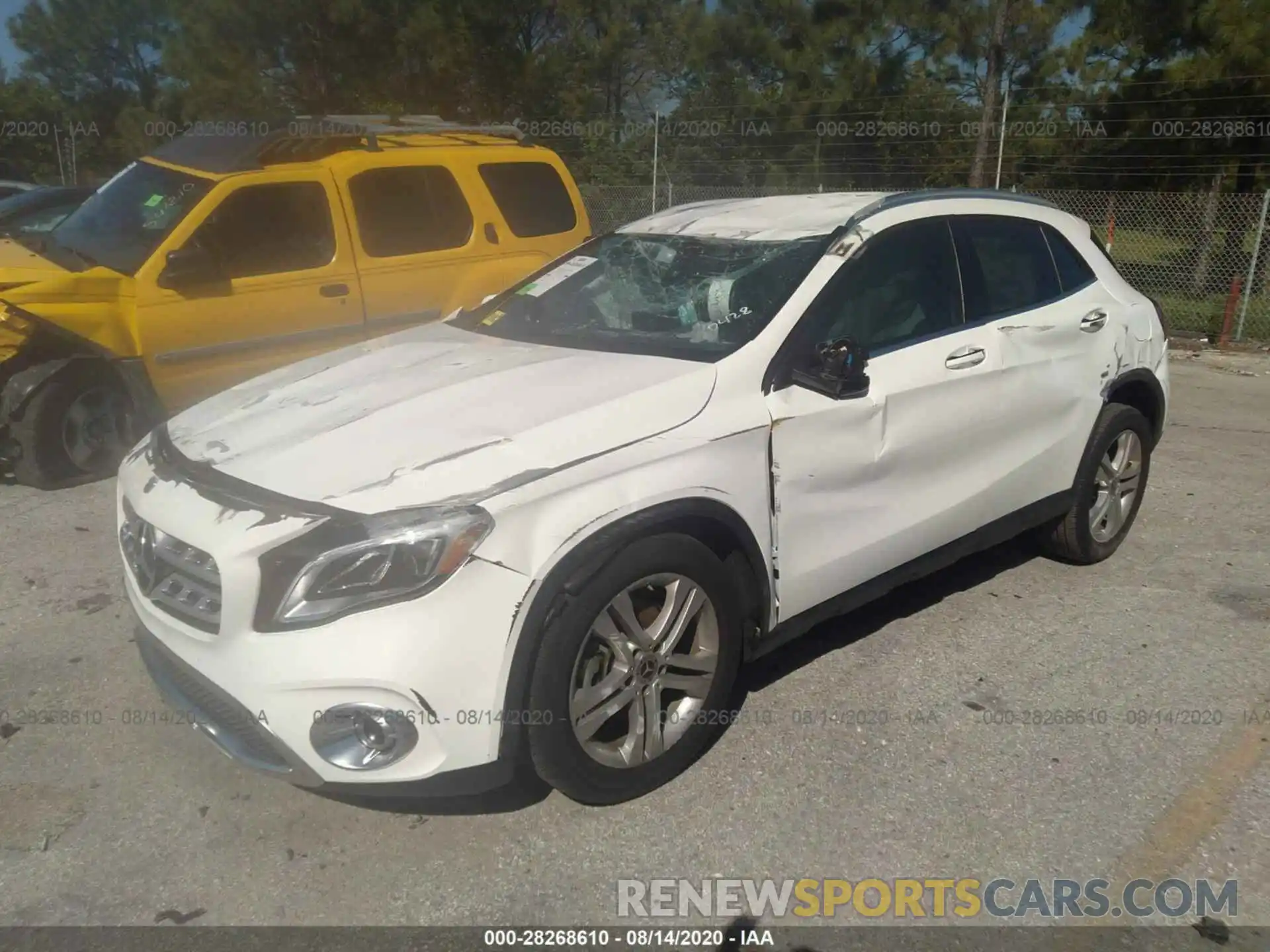 2 Photograph of a damaged car W1NTG4EBXLU030428 MERCEDES-BENZ GLA 2020