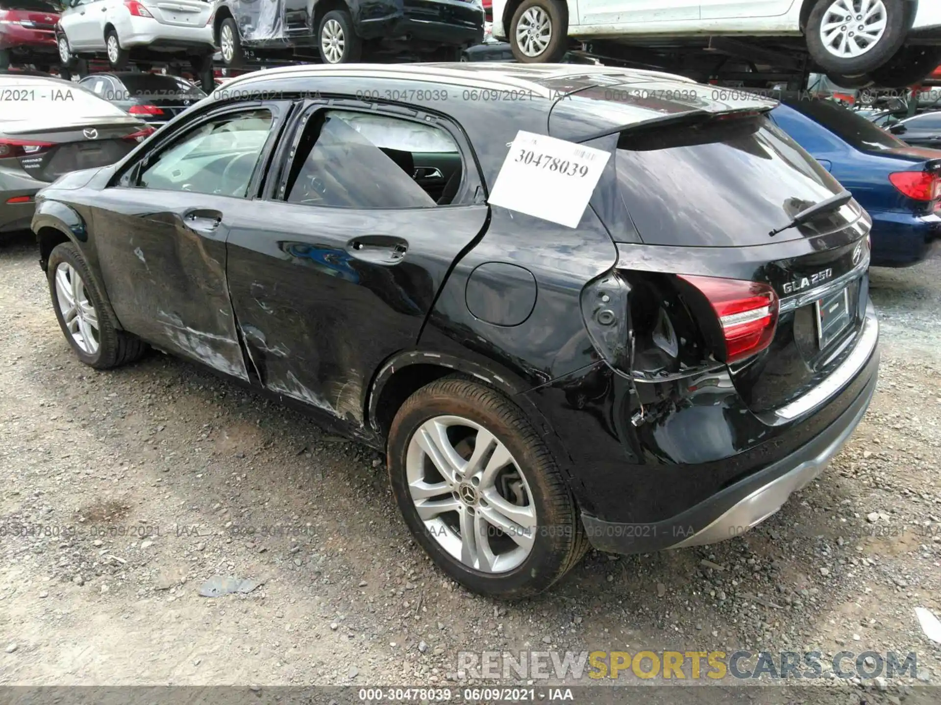 3 Photograph of a damaged car W1NTG4GB5LU029443 MERCEDES-BENZ GLA 2020