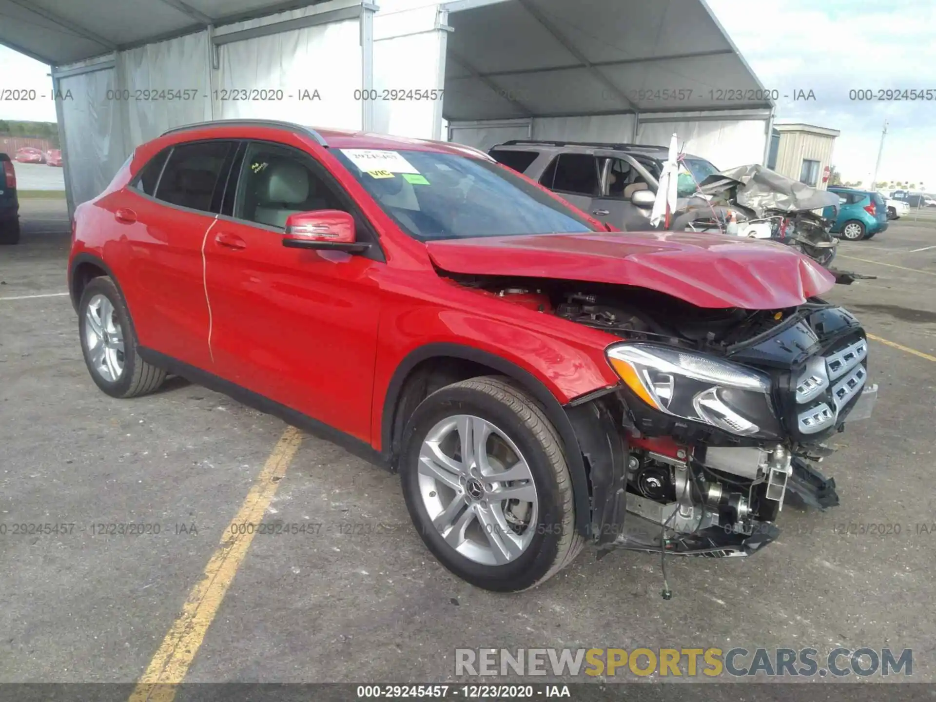 1 Photograph of a damaged car WDCTG4EB0LU021299 MERCEDES-BENZ GLA 2020