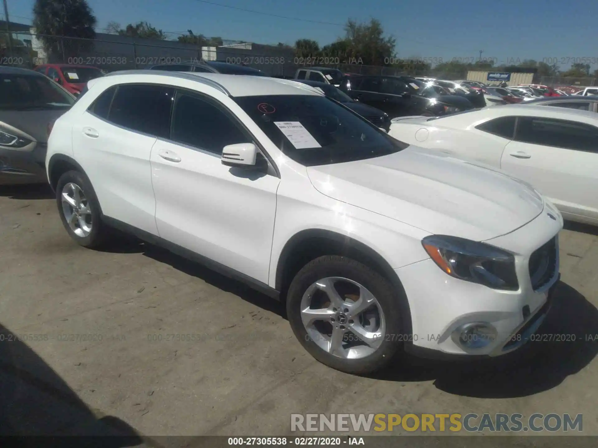 1 Photograph of a damaged car WDCTG4EB0LU027989 MERCEDES-BENZ GLA 2020