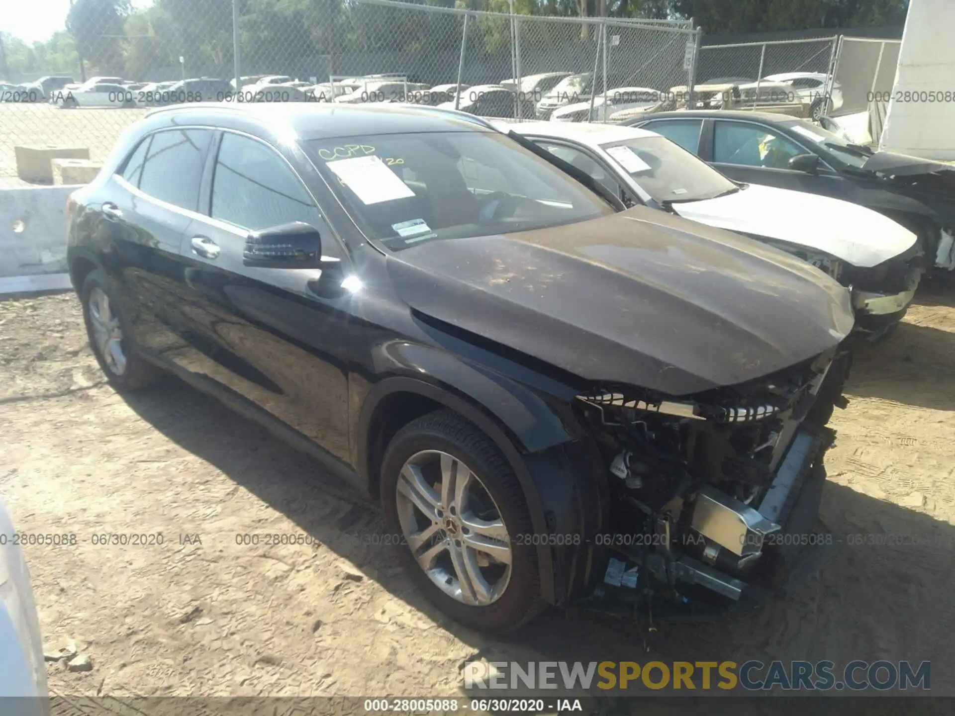 1 Photograph of a damaged car WDCTG4EB3LU028716 MERCEDES-BENZ GLA 2020