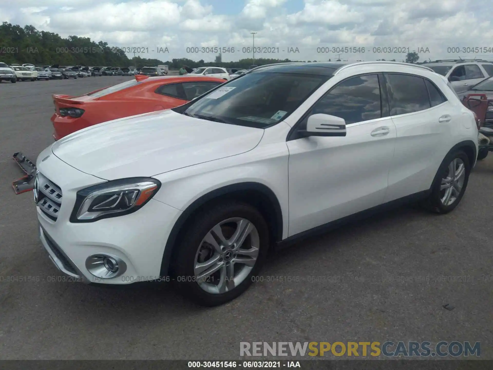 2 Photograph of a damaged car WDCTG4EB6LU025499 MERCEDES-BENZ GLA 2020