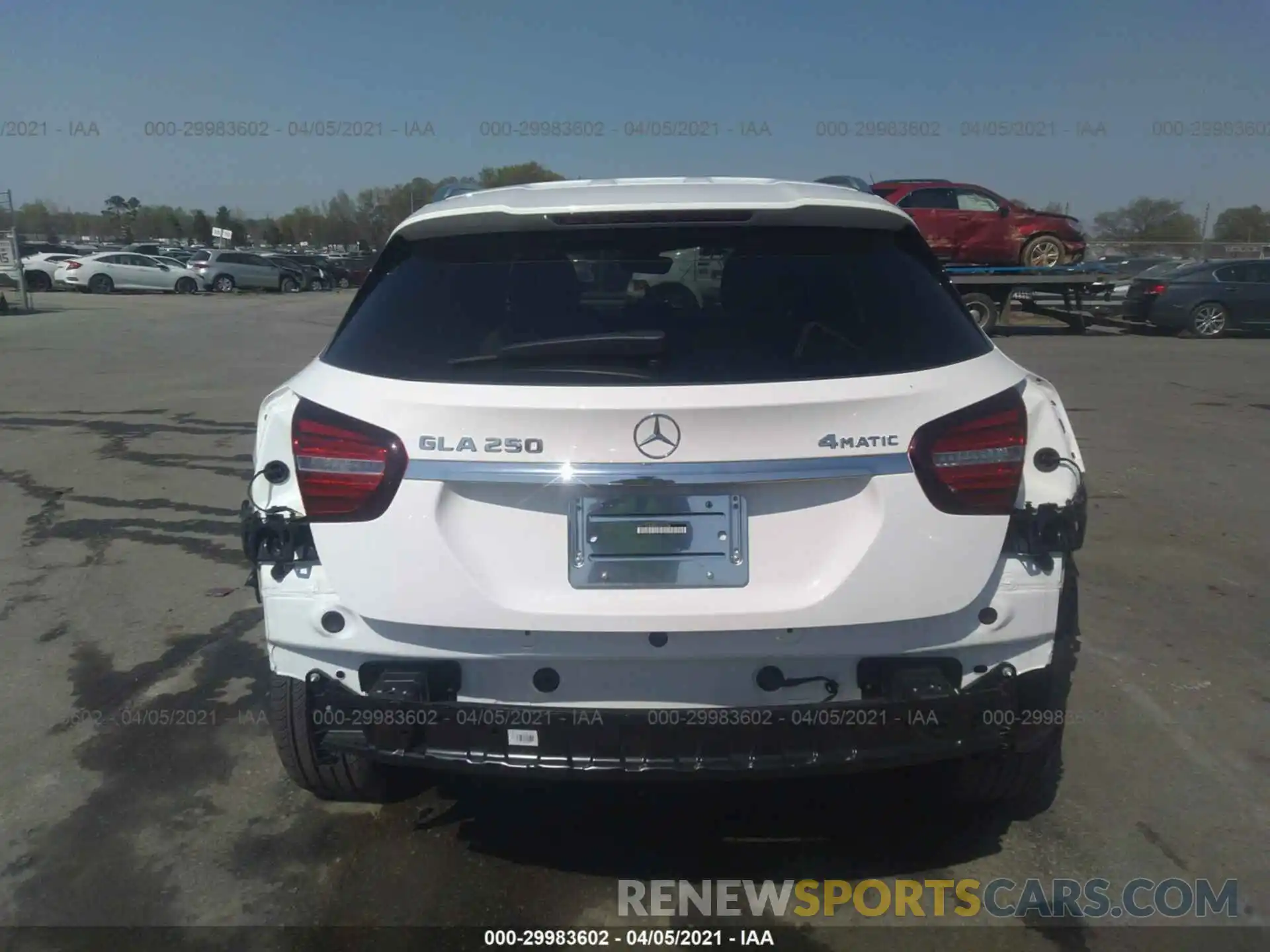 6 Photograph of a damaged car WDCTG4GB0LU025186 MERCEDES-BENZ GLA 2020