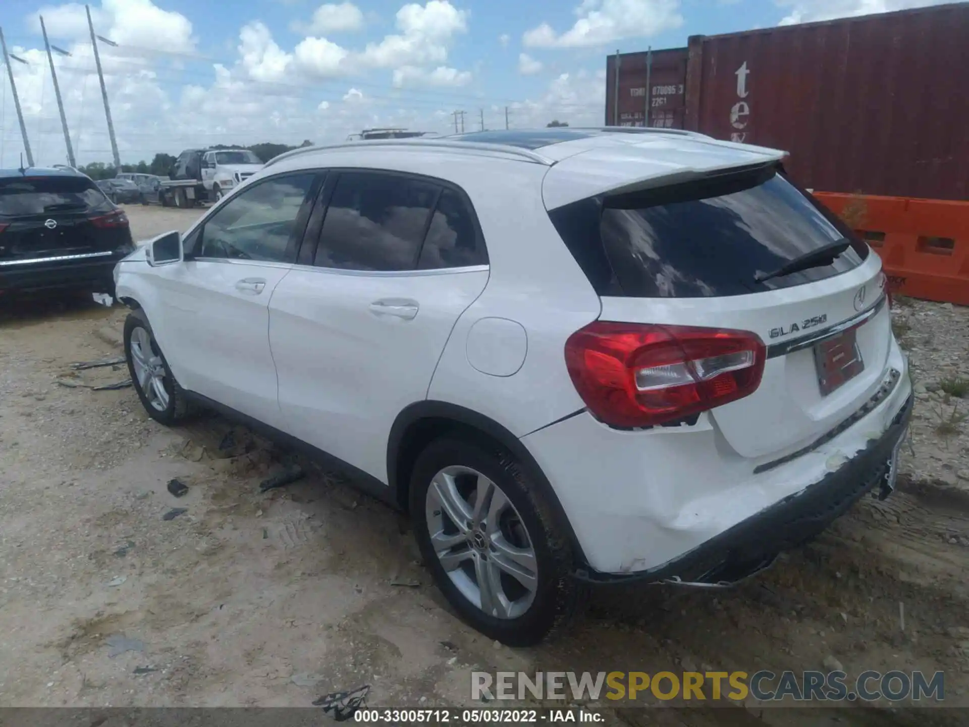 3 Photograph of a damaged car WDCTG4GB1LU021941 MERCEDES-BENZ GLA 2020