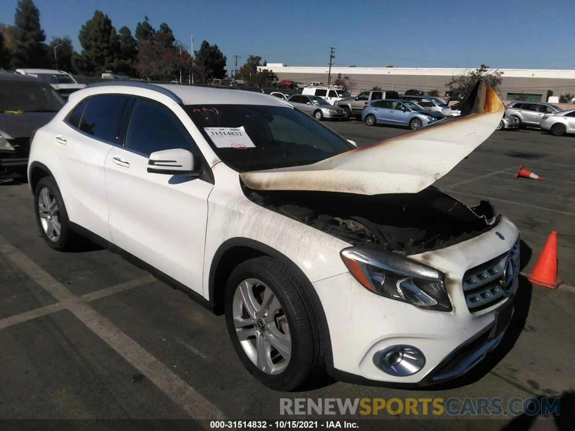 1 Photograph of a damaged car WDCTG4GB7LU022348 MERCEDES-BENZ GLA 2020