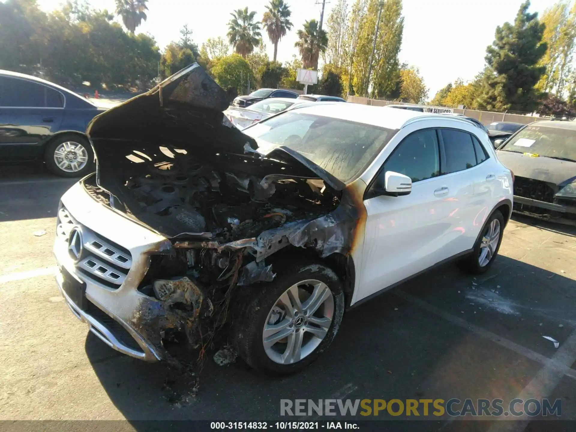 2 Photograph of a damaged car WDCTG4GB7LU022348 MERCEDES-BENZ GLA 2020